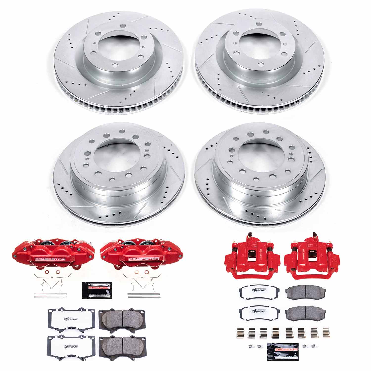 Z36 Truck and SUV Ceramic Brake Pad, Drilled & Slotted Rotor, and Caliper Kit