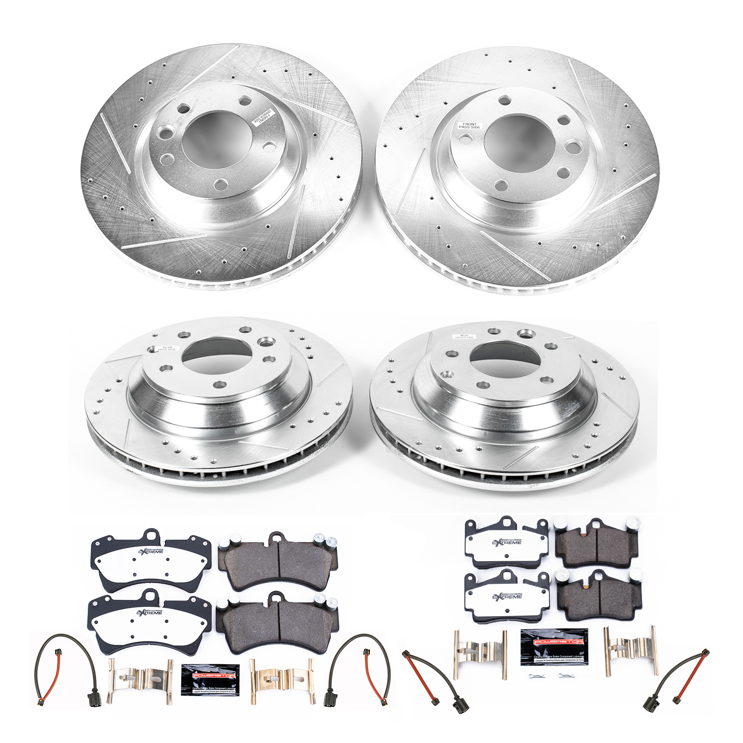 Z26 Street Performance Ceramic Brake Pad and Drilled & Slotted Rotor Kit