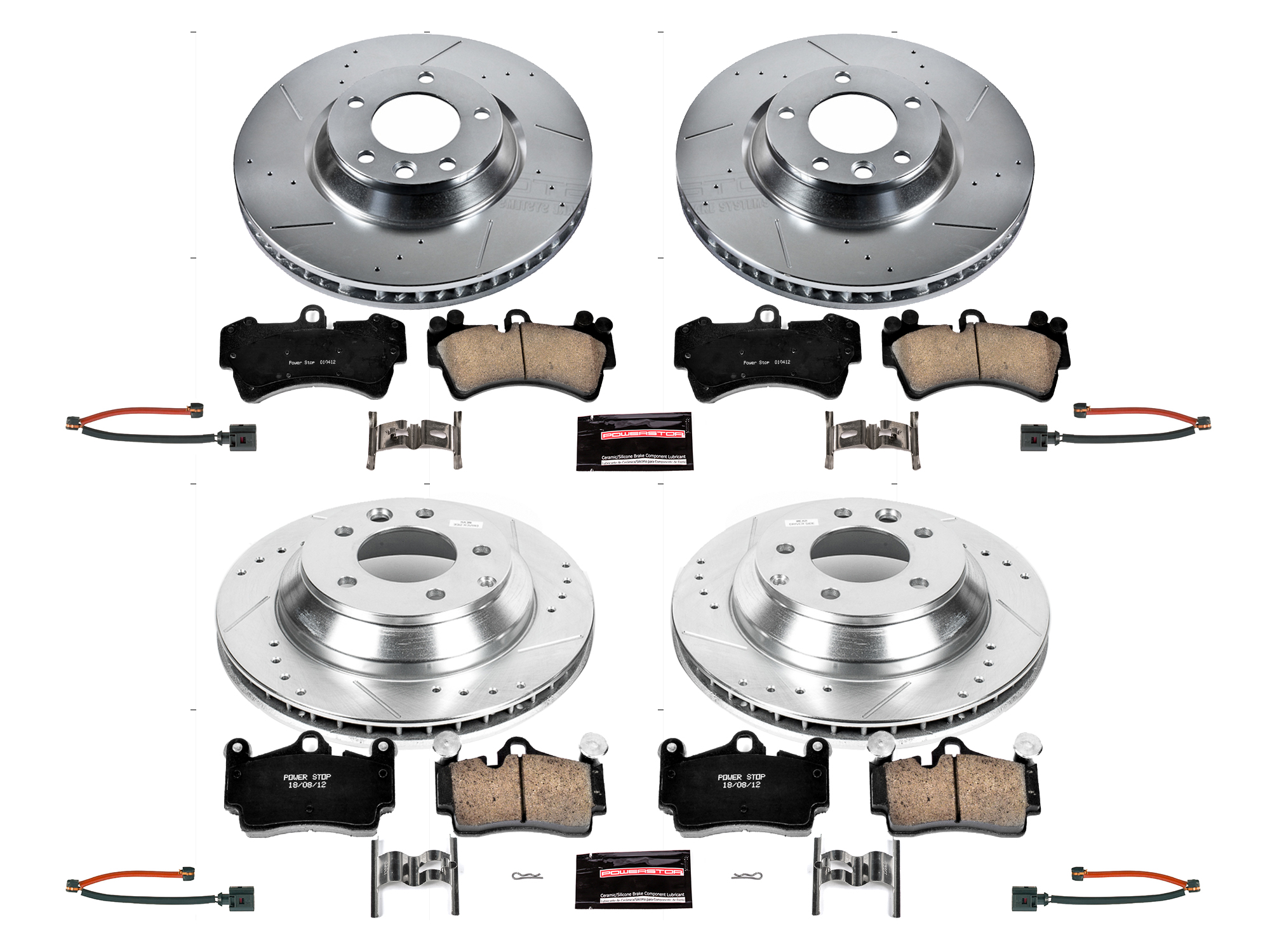 Z23 Daily Driver Carbon-Fiber Ceramic Brake Pad and Drilled & Slotted Rotor Kit