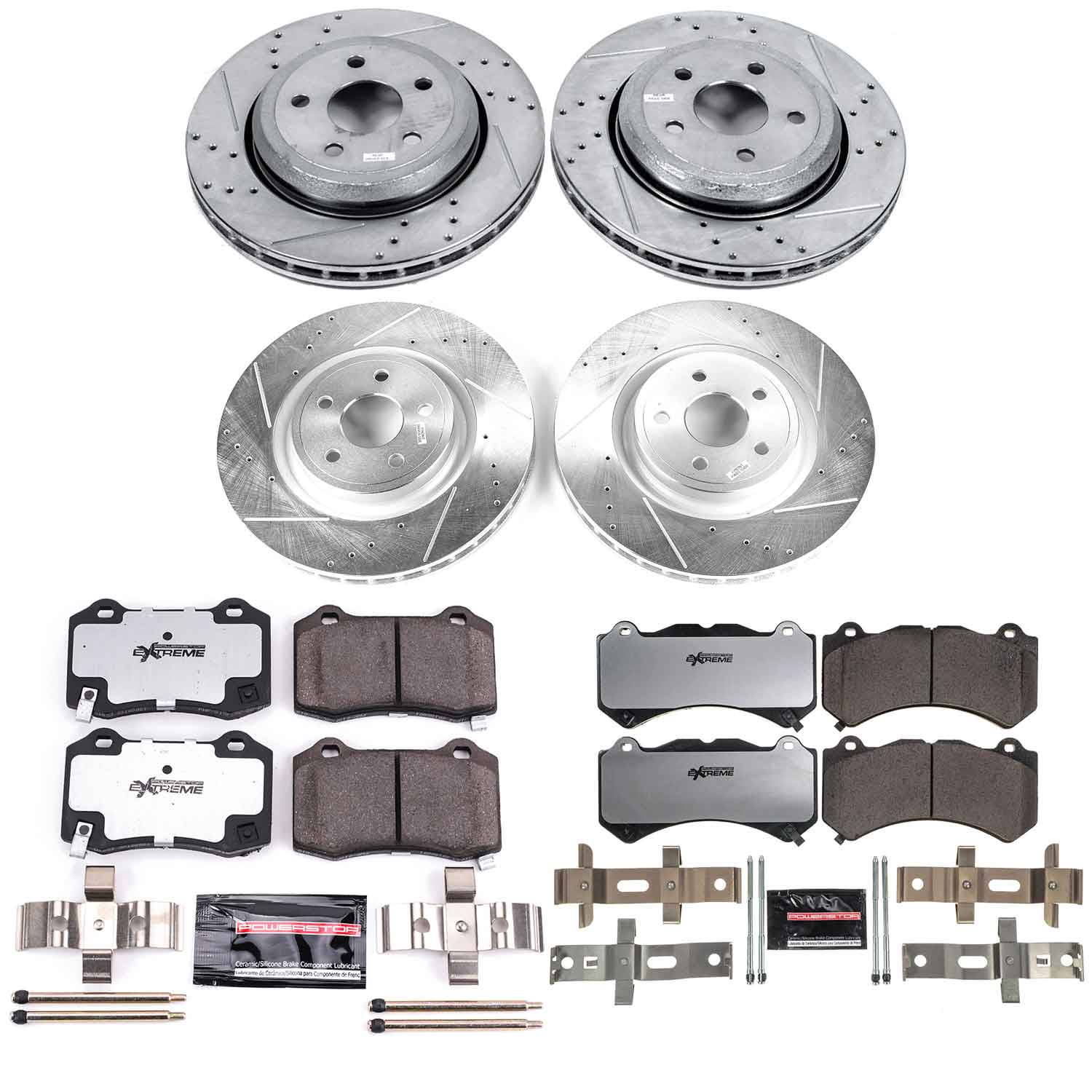 Z26 Street Performance Ceramic Brake Pad and Drilled & Slotted Rotor Kit