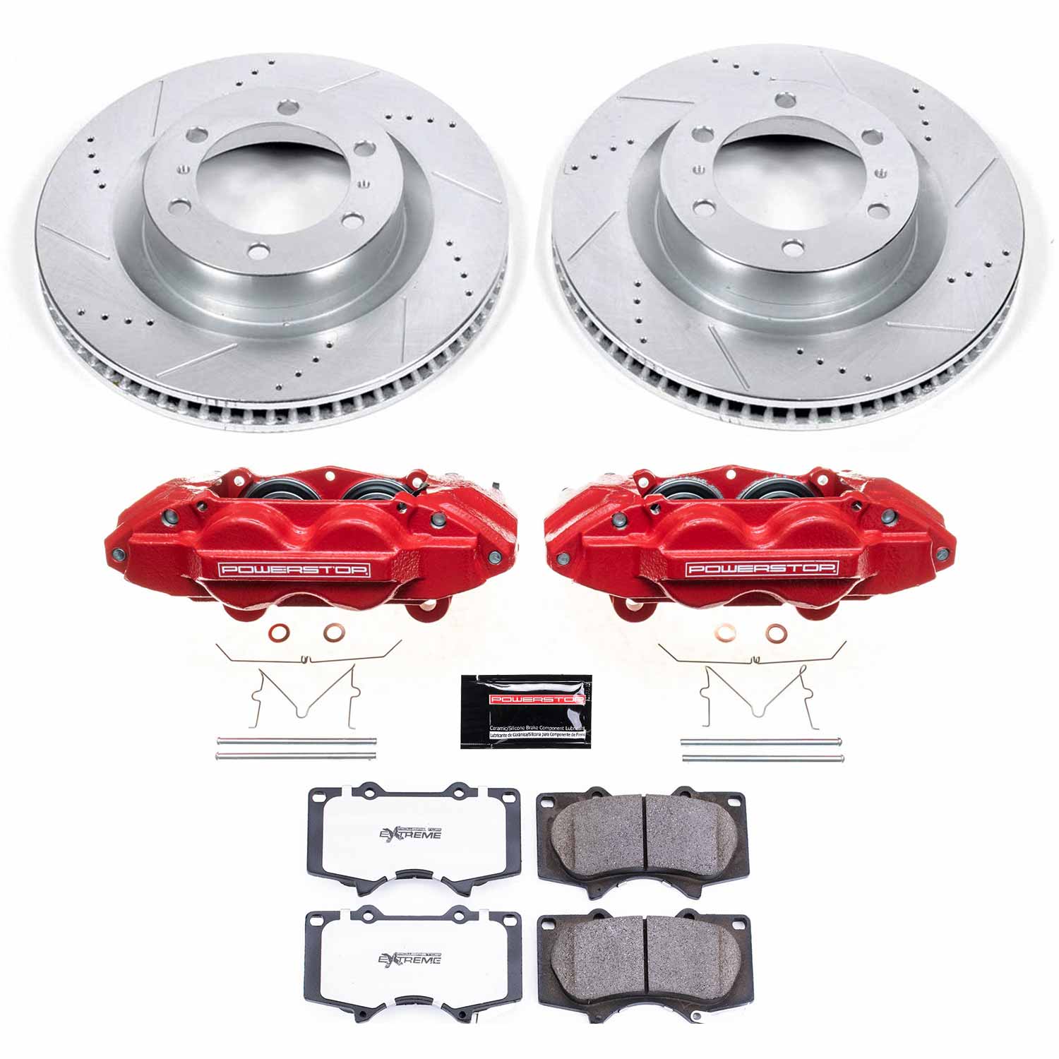 Z36 Truck and SUV Ceramic Brake Pad, Drilled & Slotted Rotor, and Caliper Kit
