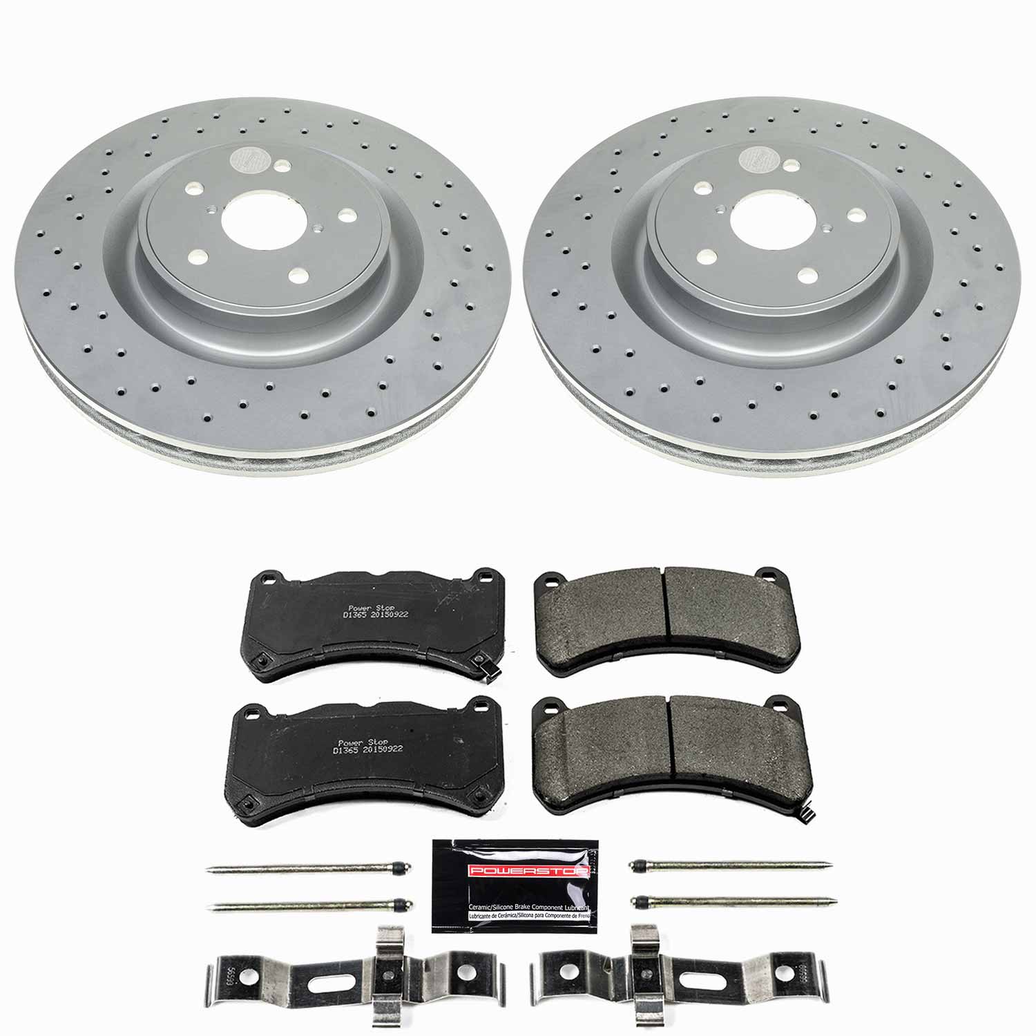 Z23 Daily Driver Carbon-Fiber Ceramic Brake Pad and Coated Rotor Kit