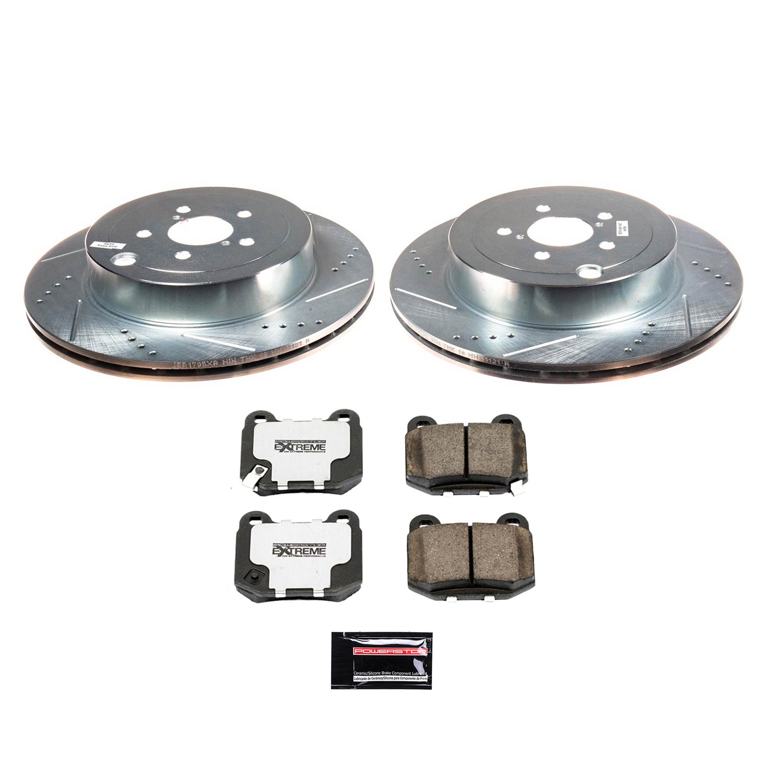 Z26 Street Performance Ceramic Brake Pad and Drilled & Slotted Rotor Kit