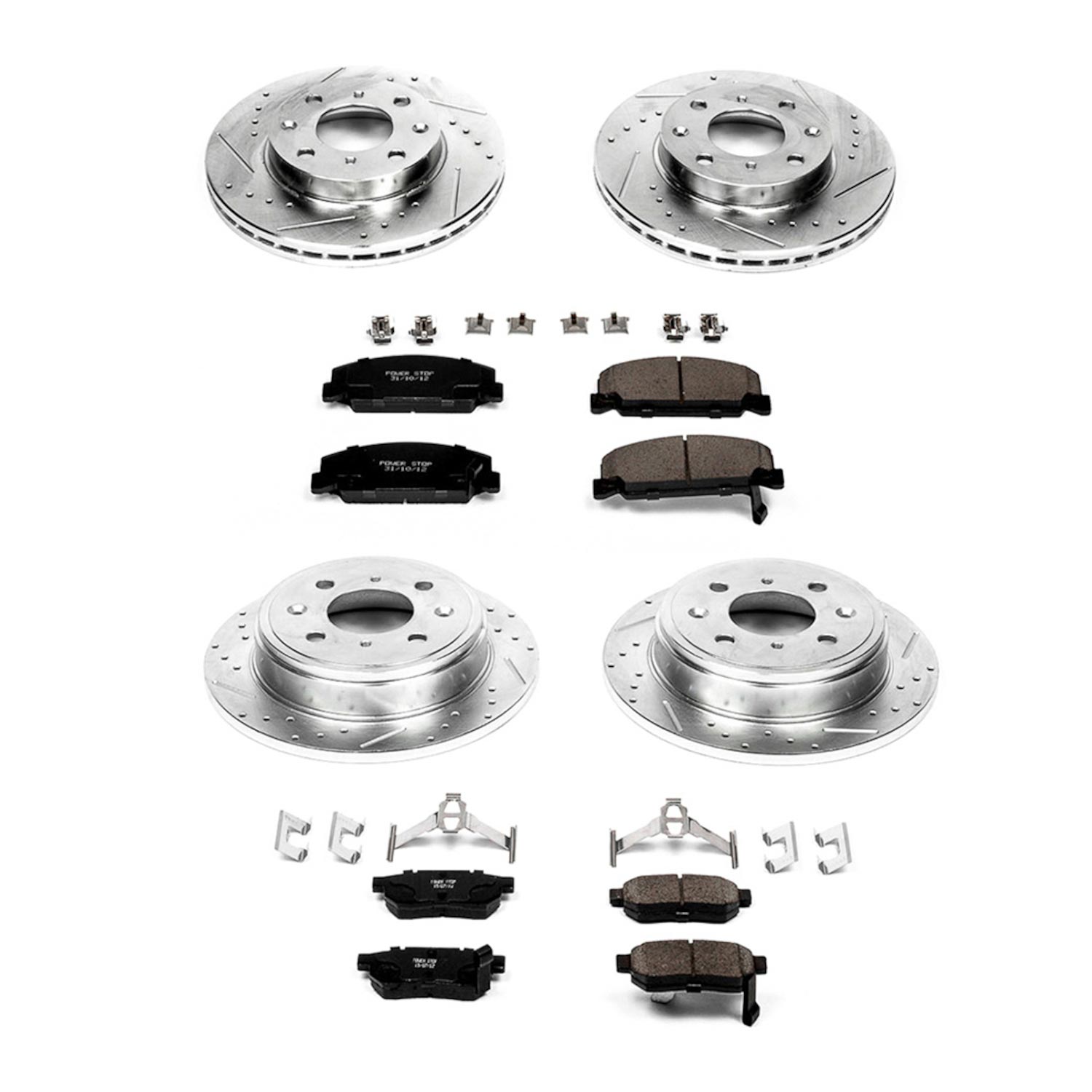 Z23 Daily Driver Carbon-Fiber Ceramic Brake Pad and Drilled & Slotted Rotor Kit