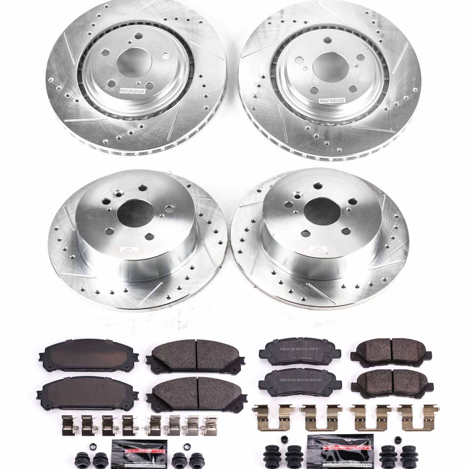 Z23 Daily Driver Carbon-Fiber Ceramic Brake Pad and Drilled & Slotted Rotor Kit