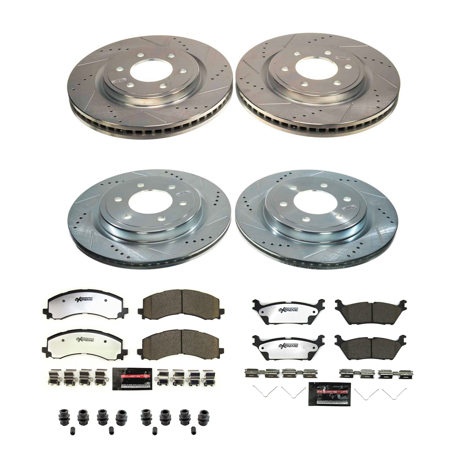 Z36 Truck and SUV Carbon-Fiber Ceramic Brake Pad and Drilled & Slotted Rotor Kit