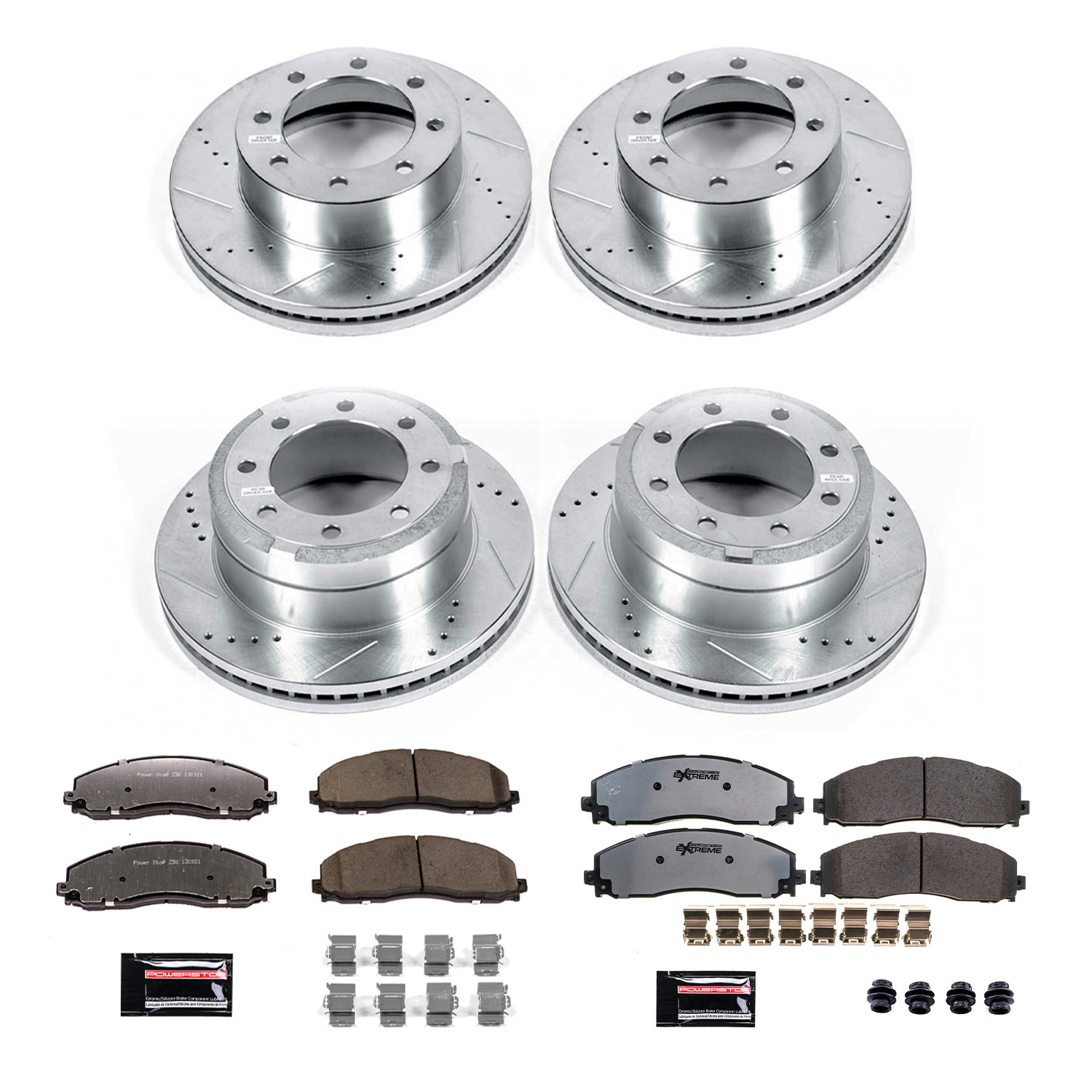 Z36 Truck and SUV Carbon-Fiber Ceramic Brake Pad and Drilled & Slotted Rotor Kit