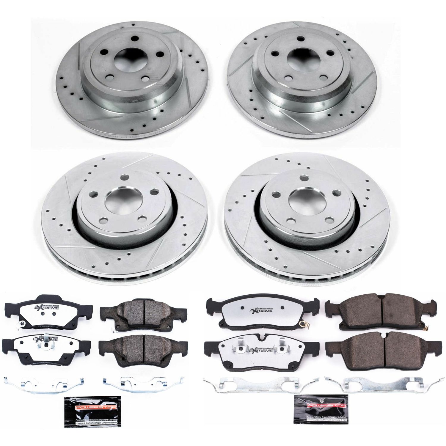 Z36 Truck and SUV Carbon-Fiber Ceramic Brake Pad and Drilled & Slotted Rotor Kit