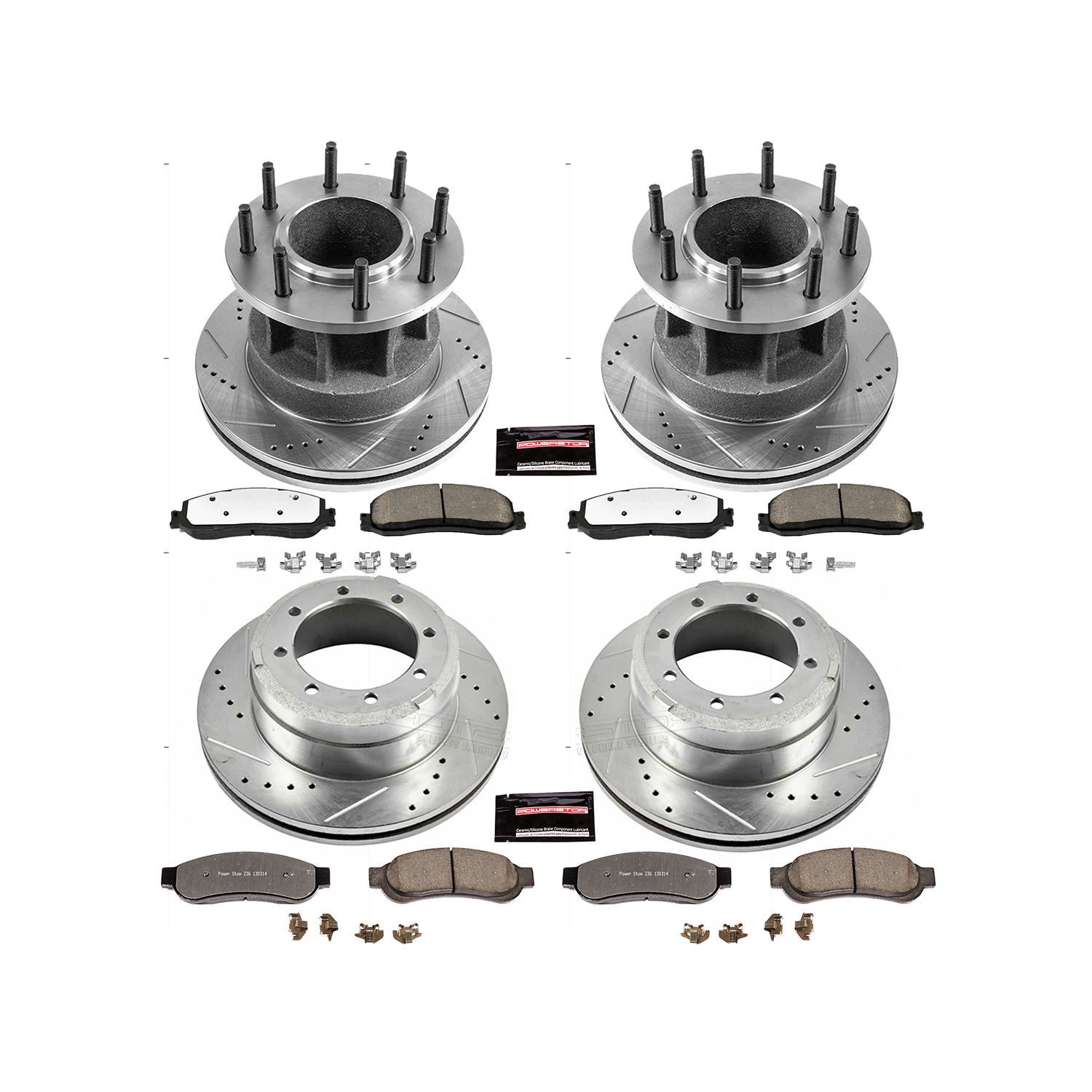 Z36 Truck and SUV Carbon-Fiber Ceramic Brake Pad and Drilled & Slotted Rotor Kit