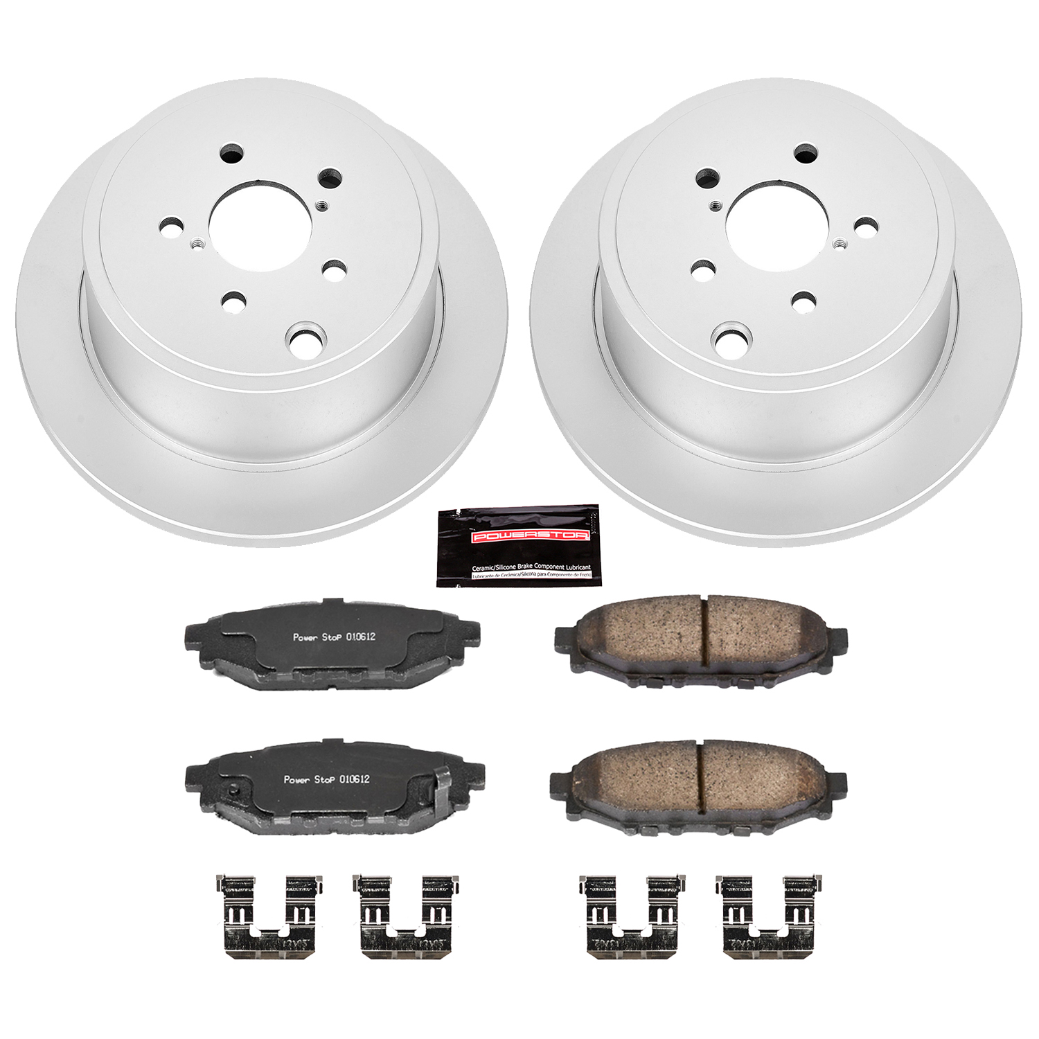 Evolution Coated Rotor And Low-Dust Ceramic Brake Pad Kit