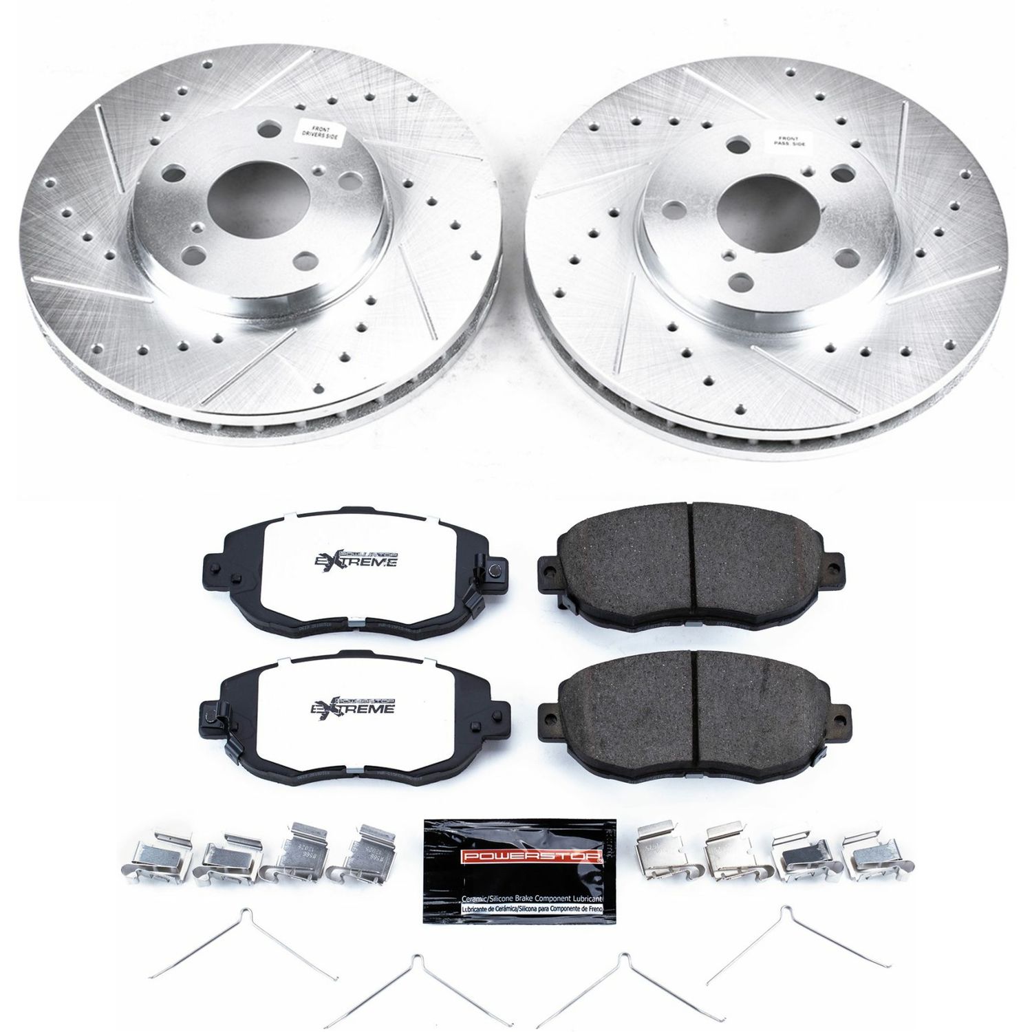 Z26 Street Performance Ceramic Brake Pad and Drilled & Slotted Rotor Kit