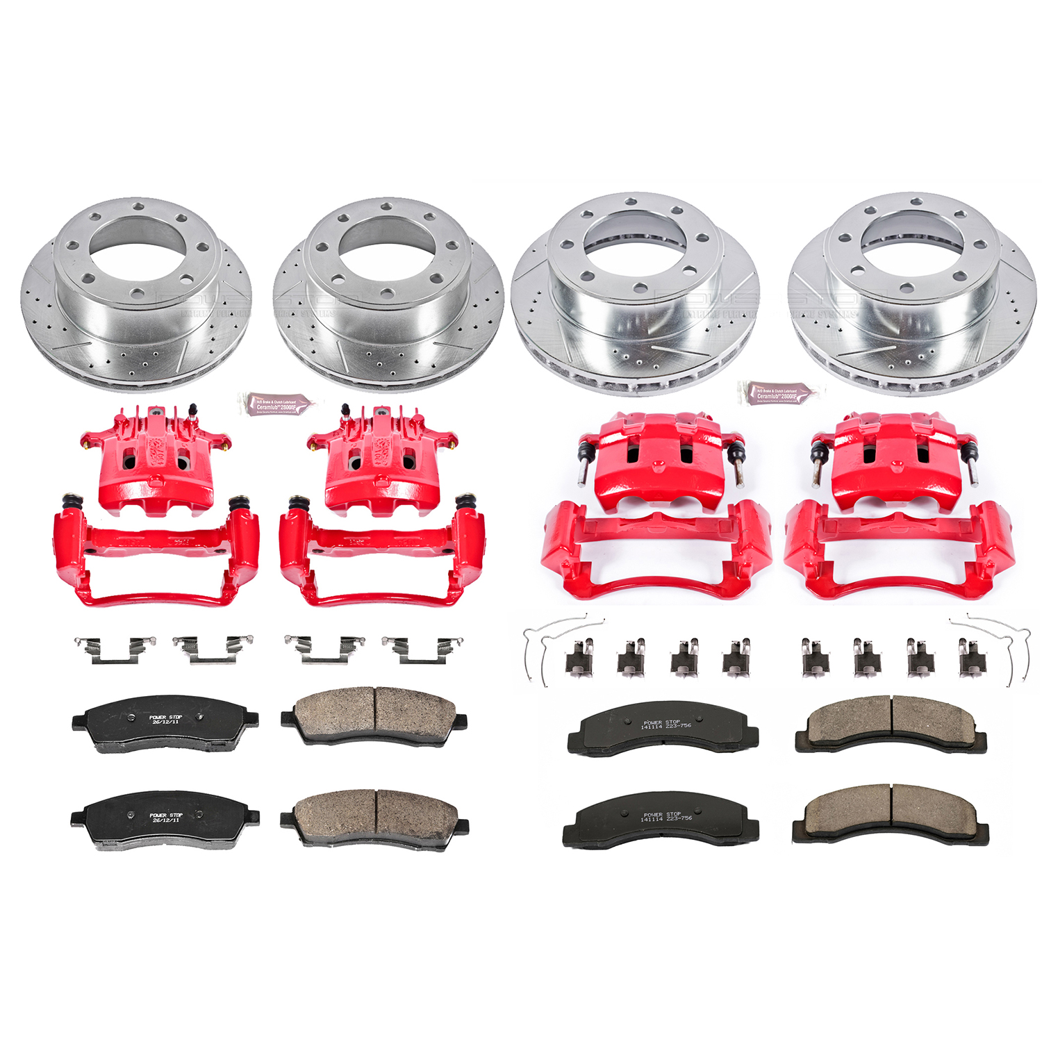 Z23 Daily Driver Carbon-Fiber Ceramic Pads Drilled & Slotted Rotor & Caliper Kit
