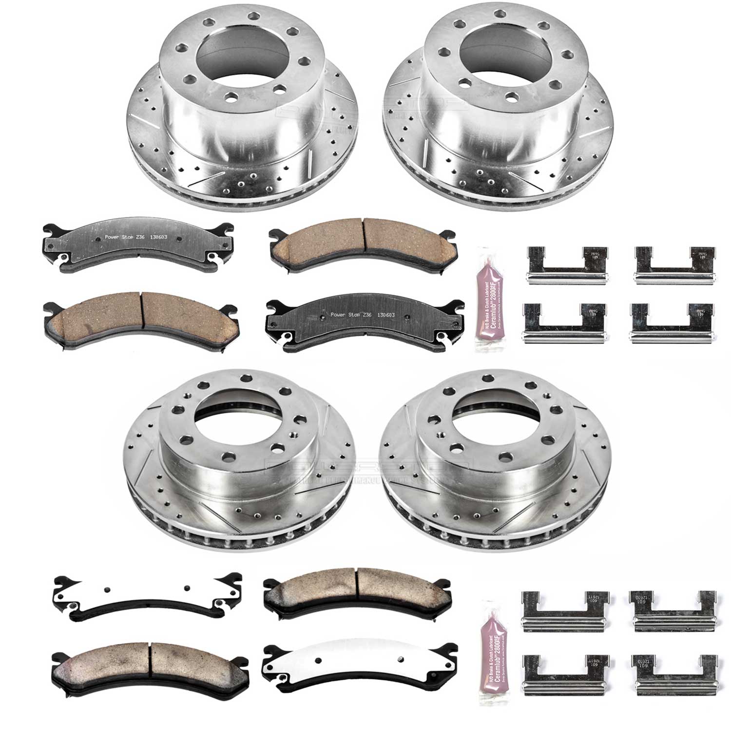 Z36 Truck and SUV Carbon-Fiber Ceramic Brake Pad and Drilled & Slotted Rotor Kit