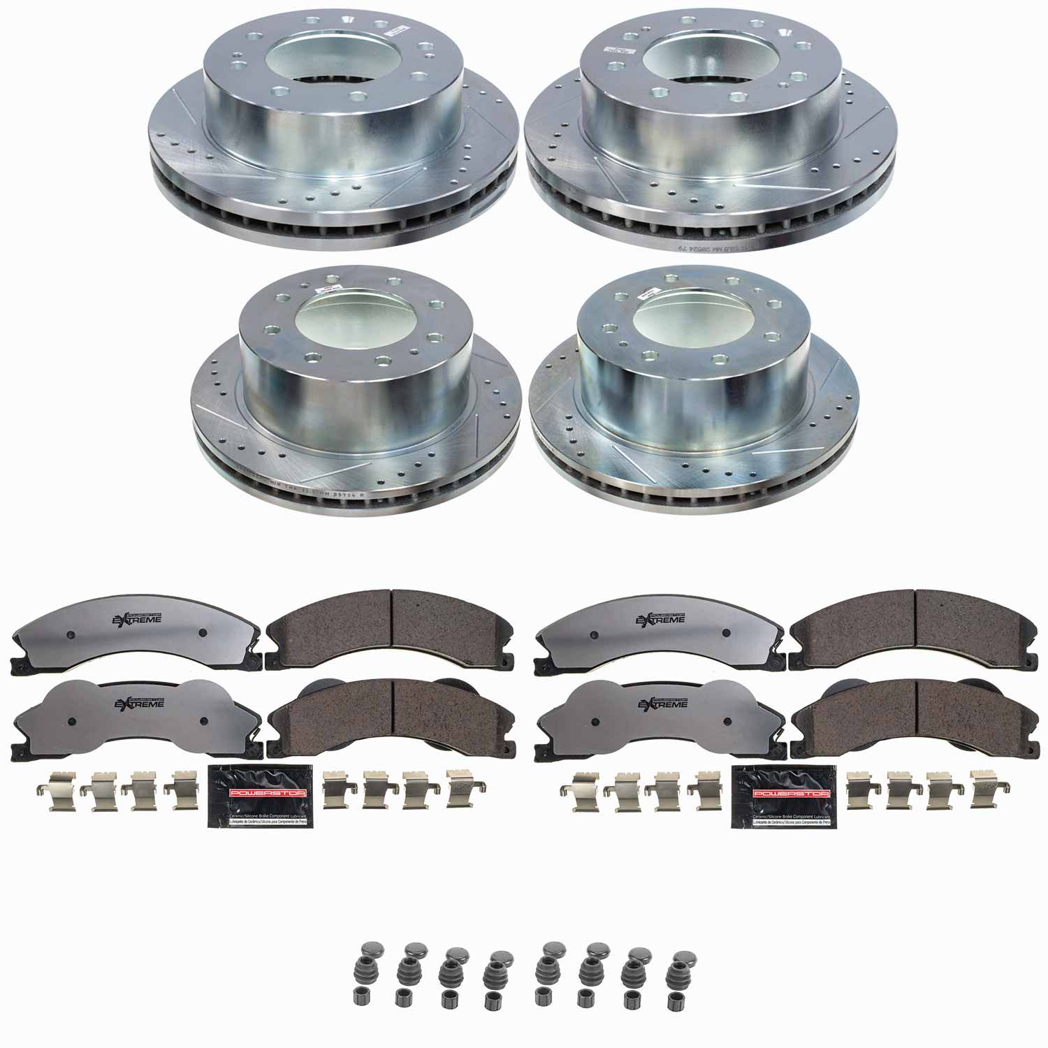 Z36 Truck and SUV Carbon-Fiber Ceramic Brake Pad and Drilled & Slotted Rotor Kit