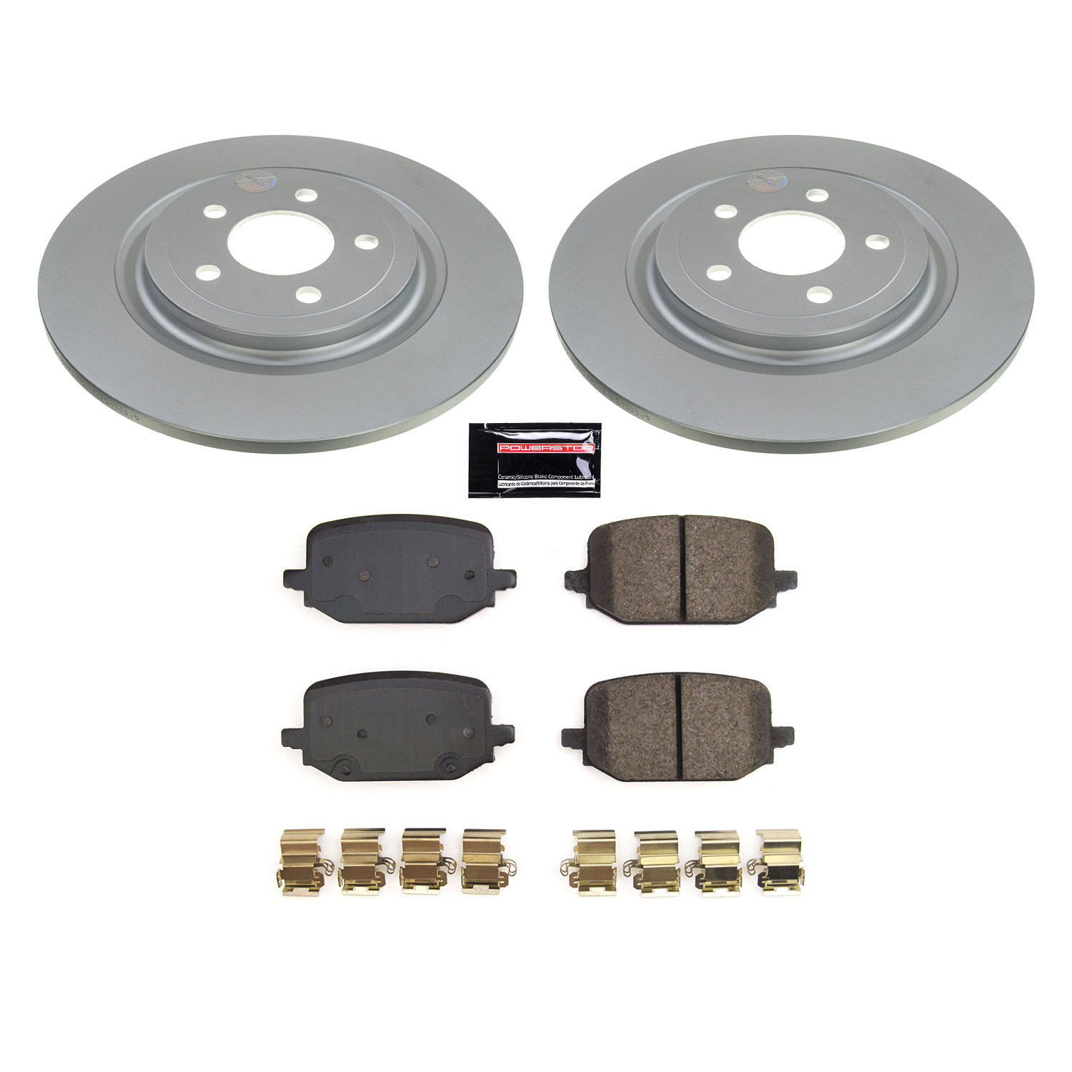 Evolution Coated Rotor And Low-Dust Ceramic Brake Pad Kit