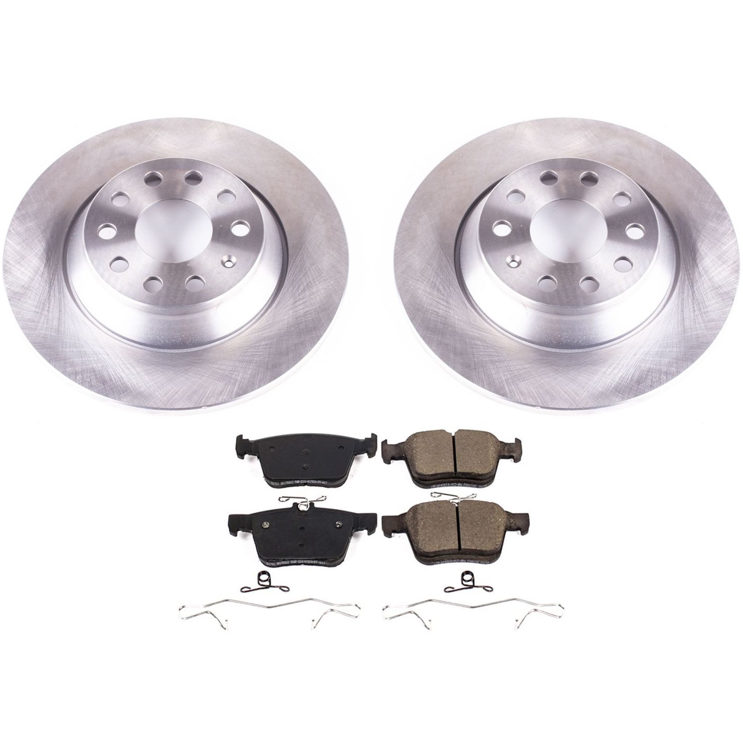 Oe Stock Replacement Low-Dust Ceramic Brake Pad And Rotor Kit