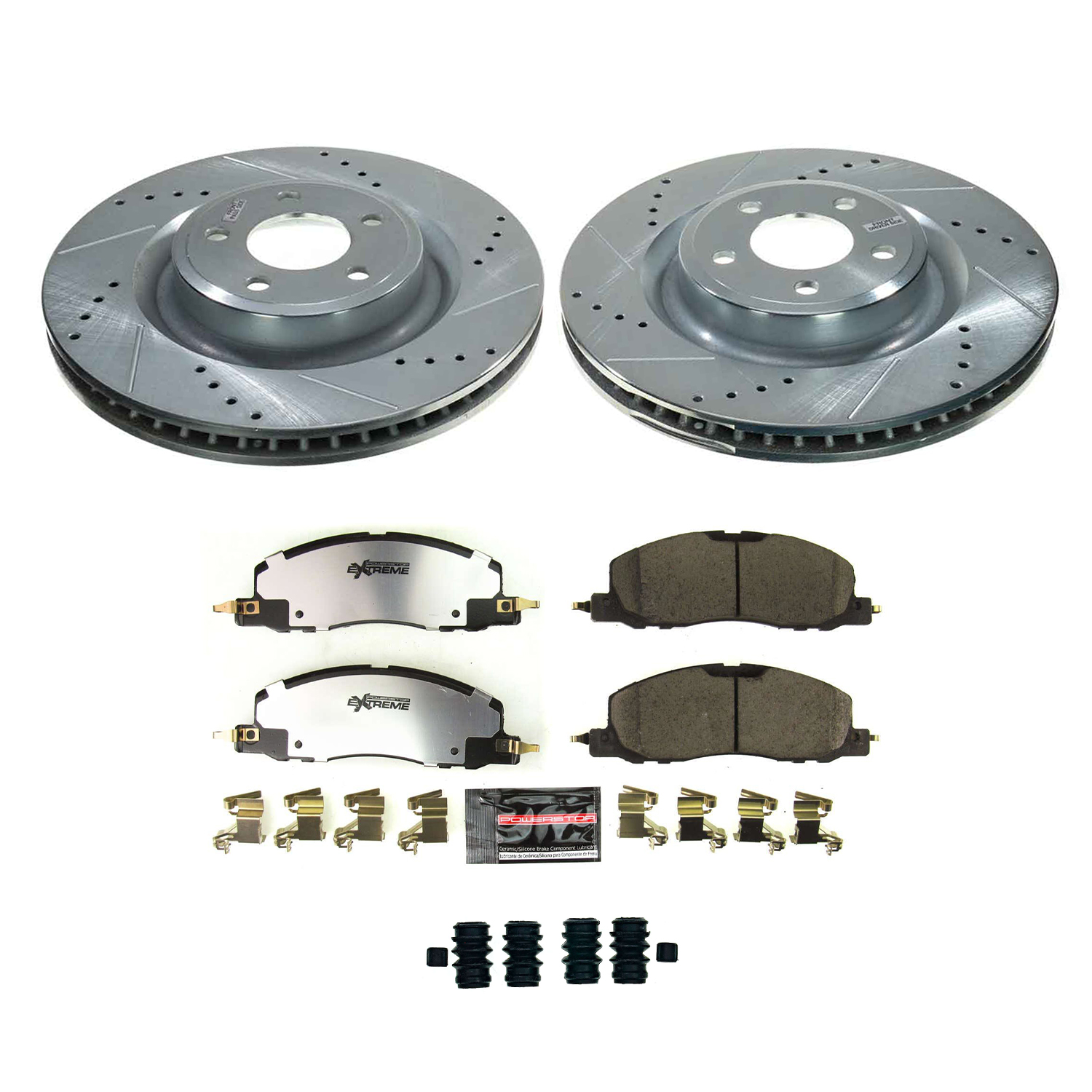 Z36 Truck and SUV Carbon-Fiber Ceramic Brake Pad and Drilled & Slotted Rotor Kit