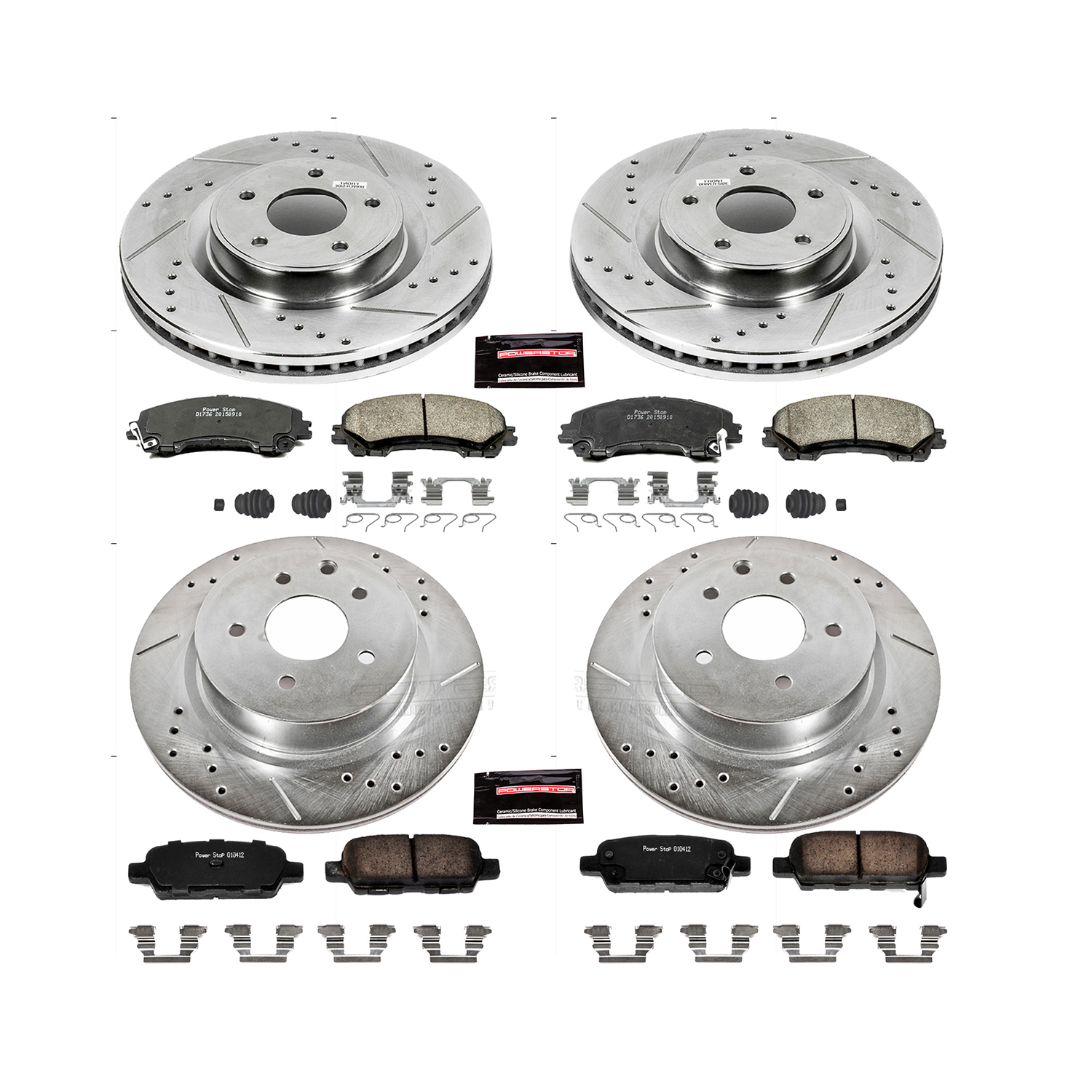 Z23 Daily Driver Carbon-Fiber Ceramic Brake Pad and Drilled & Slotted Rotor Kit