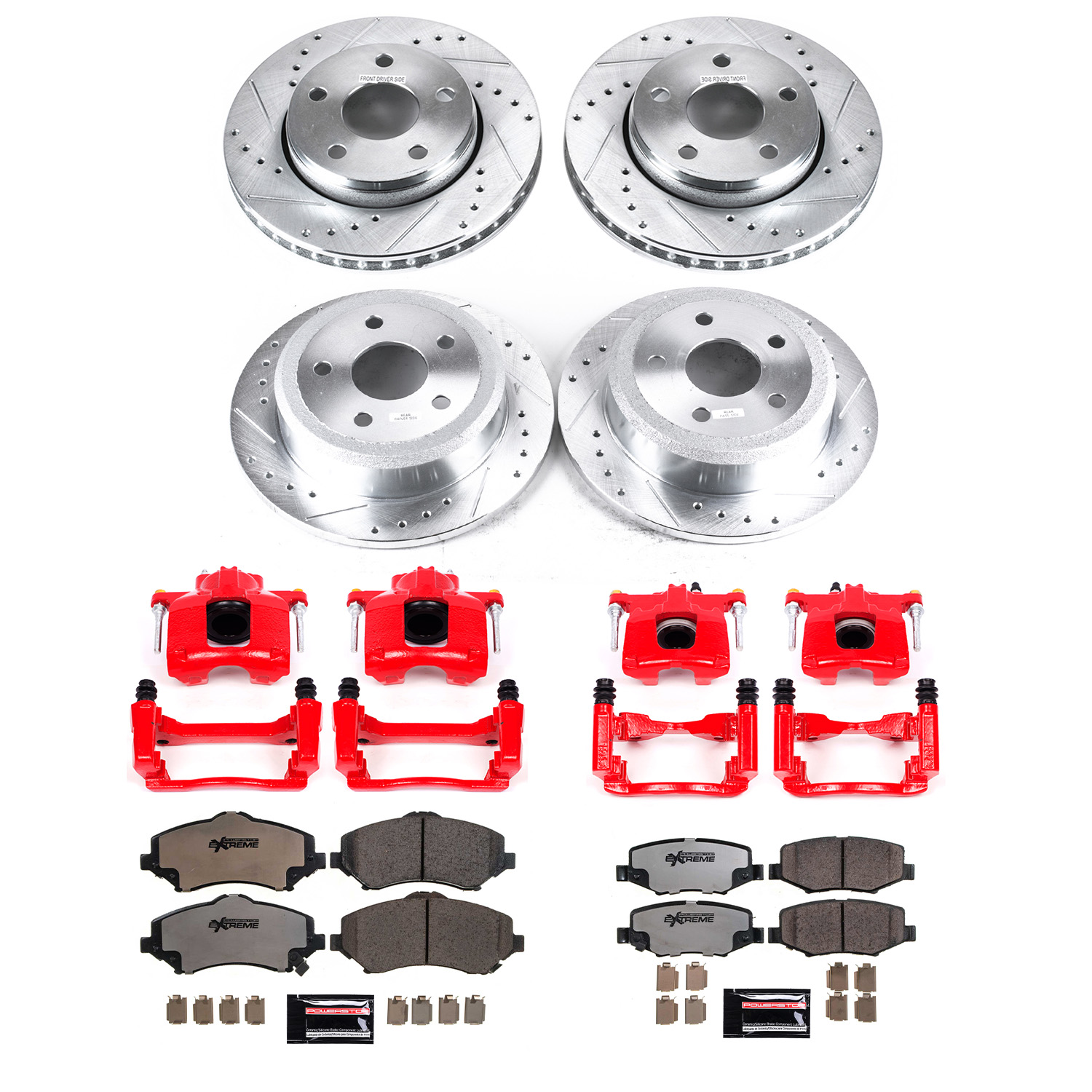 Z36 Truck and SUV Ceramic Brake Pad, Drilled & Slotted Rotor, and Caliper Kit