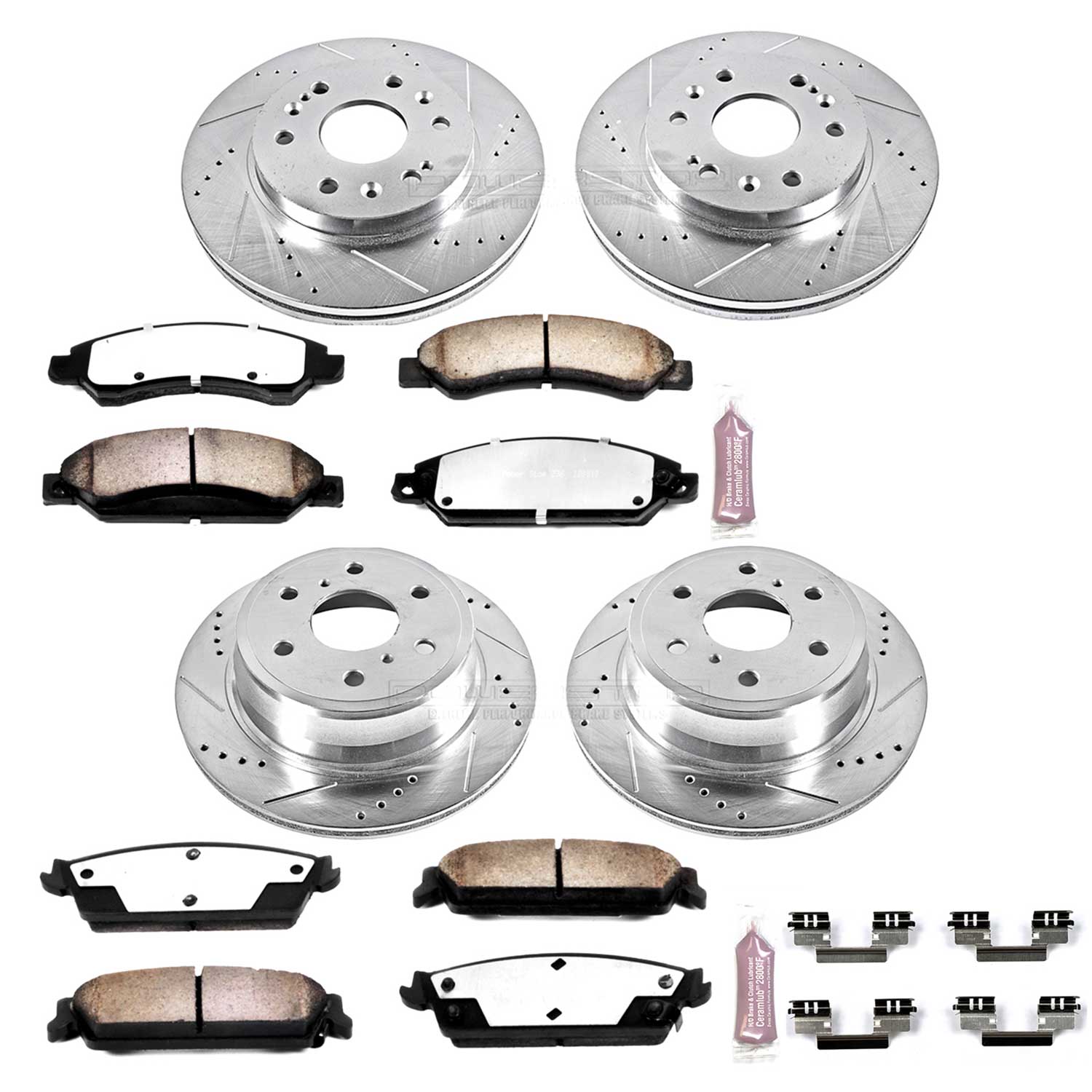 Z36 Truck and SUV Carbon-Fiber Ceramic Brake Pad and Drilled & Slotted Rotor Kit