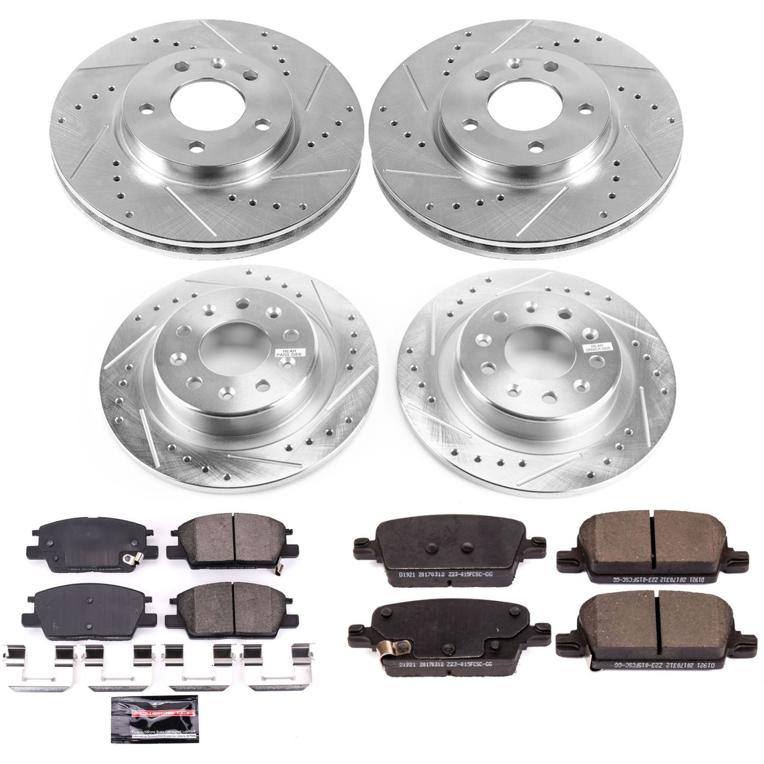 Z23 Daily Driver Carbon-Fiber Ceramic Brake Pad and Drilled & Slotted Rotor Kit