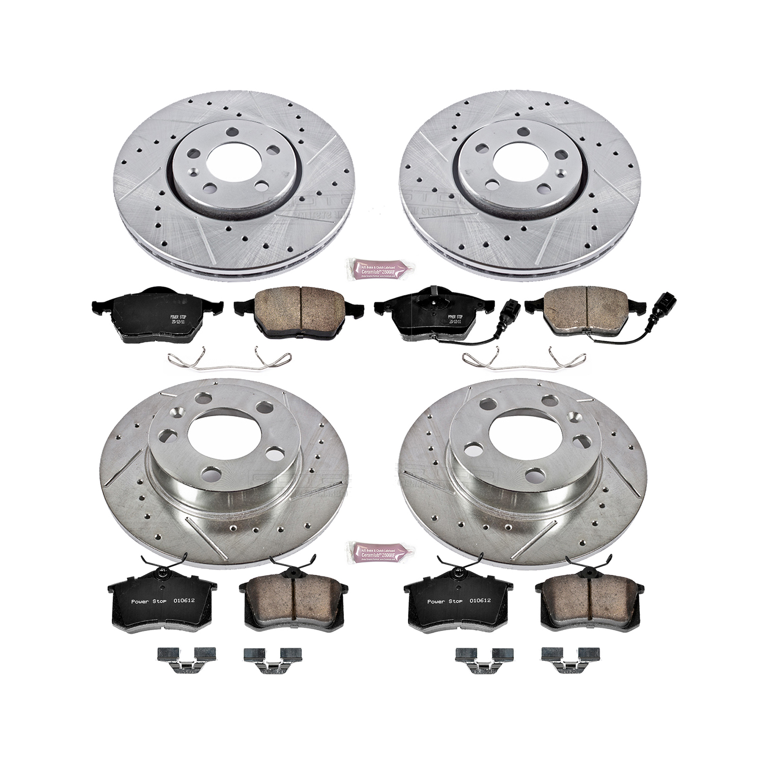 Z23 Daily Driver Carbon-Fiber Ceramic Brake Pad and Drilled & Slotted Rotor Kit