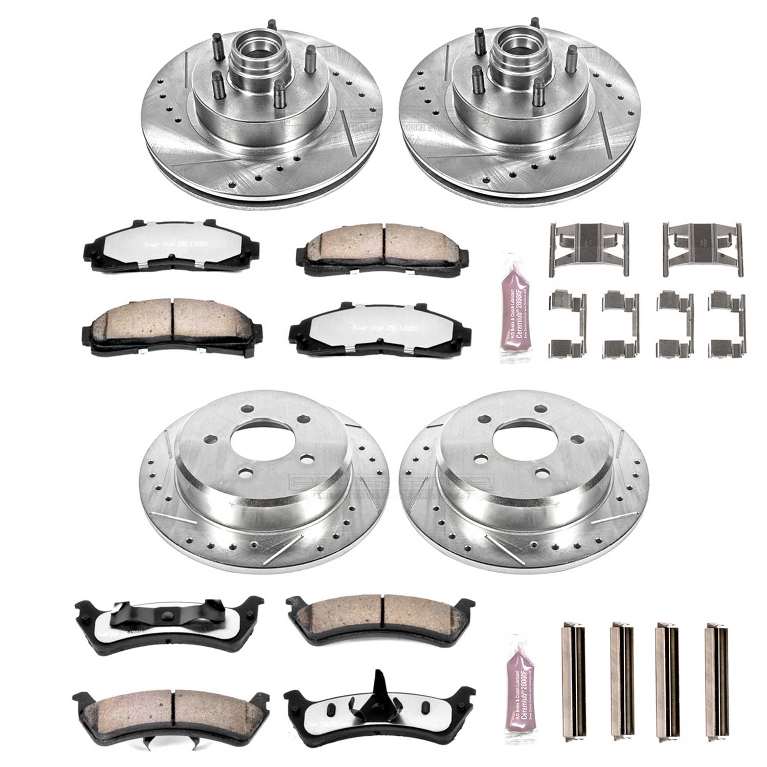 Z36 Truck and SUV Carbon-Fiber Ceramic Brake Pad and Drilled & Slotted Rotor Kit