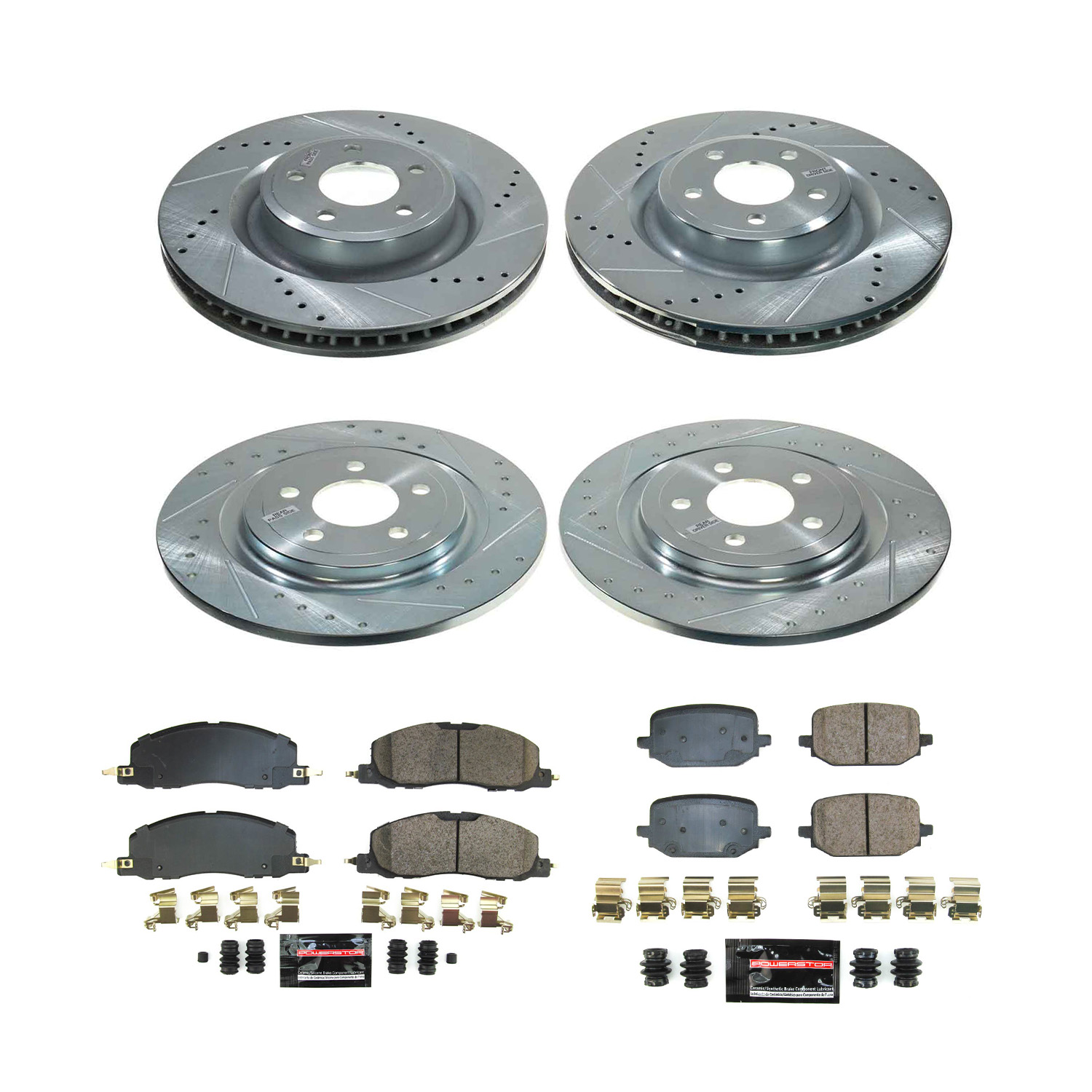 Z23 Daily Driver Carbon-Fiber Ceramic Brake Pad and Drilled & Slotted Rotor Kit