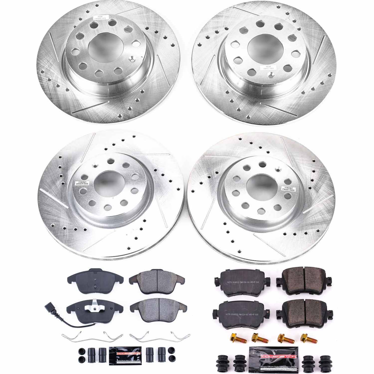 Z23 Daily Driver Carbon-Fiber Ceramic Brake Pad and Drilled & Slotted Rotor Kit