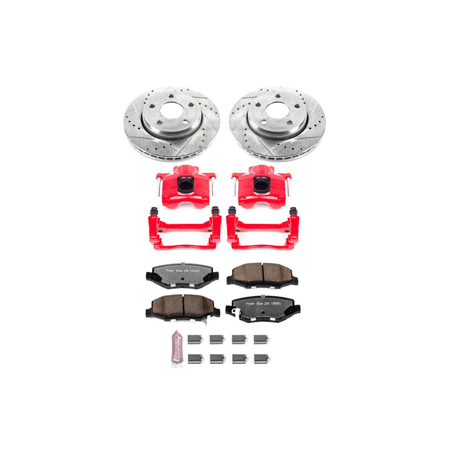 Z36 Truck and SUV Ceramic Brake Pad, Drilled & Slotted Rotor, and Caliper Kit