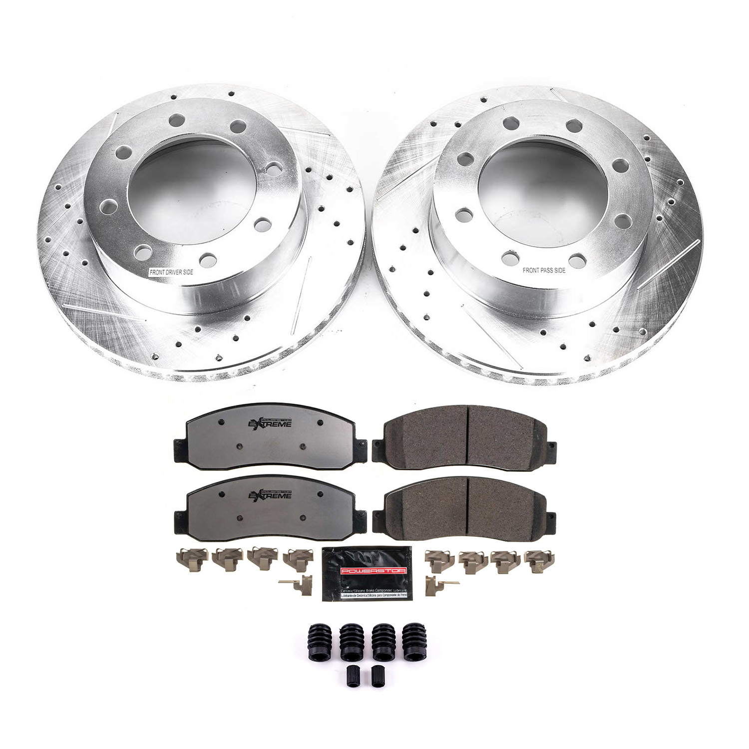 Z36 Truck and SUV Carbon-Fiber Ceramic Brake Pad and Drilled & Slotted Rotor Kit