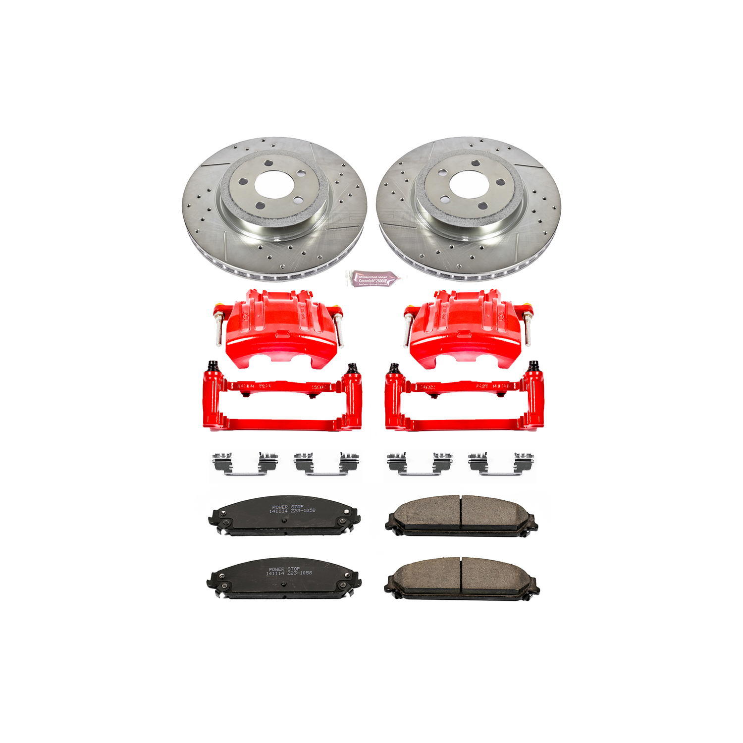 Z23 Daily Driver Carbon-Fiber Ceramic Pads Drilled & Slotted Rotor & Caliper Kit