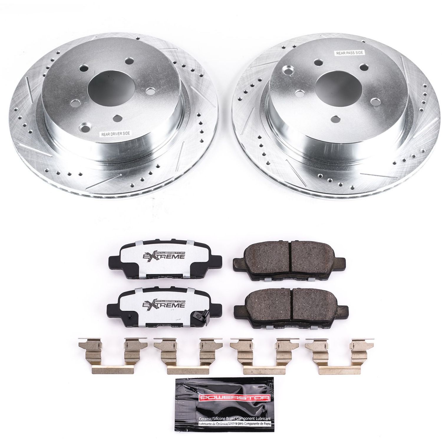 Z26 Street Performance Ceramic Brake Pad and Drilled & Slotted Rotor Kit