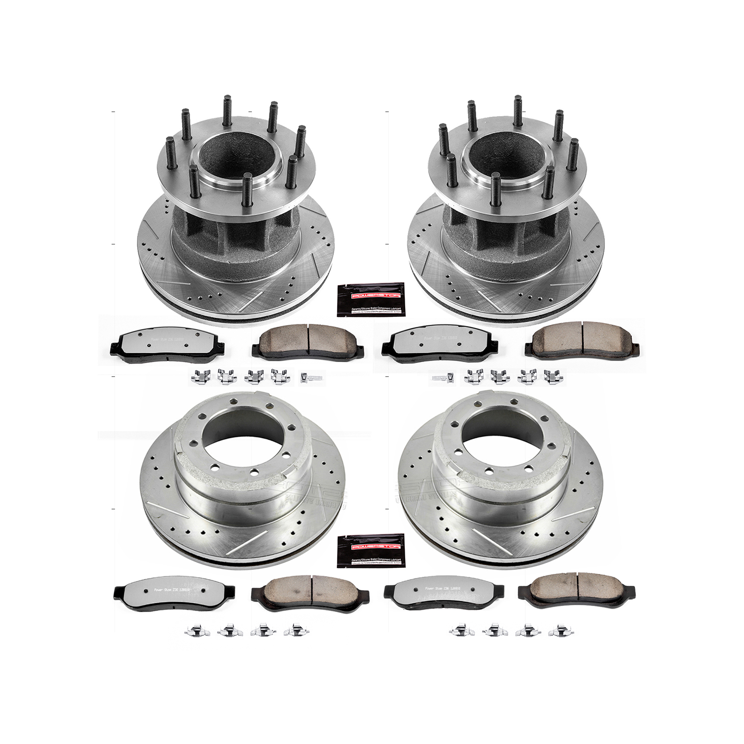 Z36 Truck and SUV Carbon-Fiber Ceramic Brake Pad and Drilled & Slotted Rotor Kit