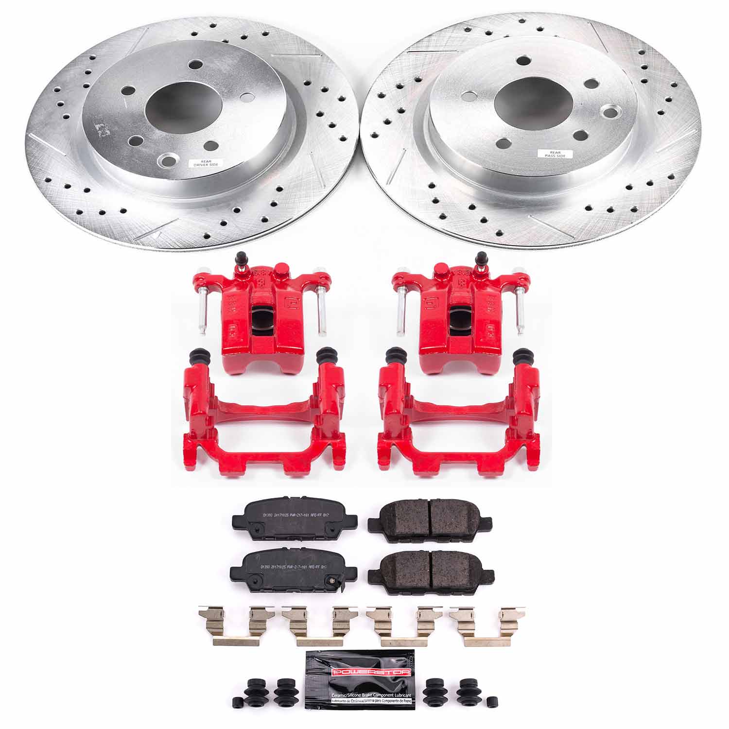 Z23 Daily Driver Carbon-Fiber Ceramic Pads Drilled & Slotted Rotor & Caliper Kit