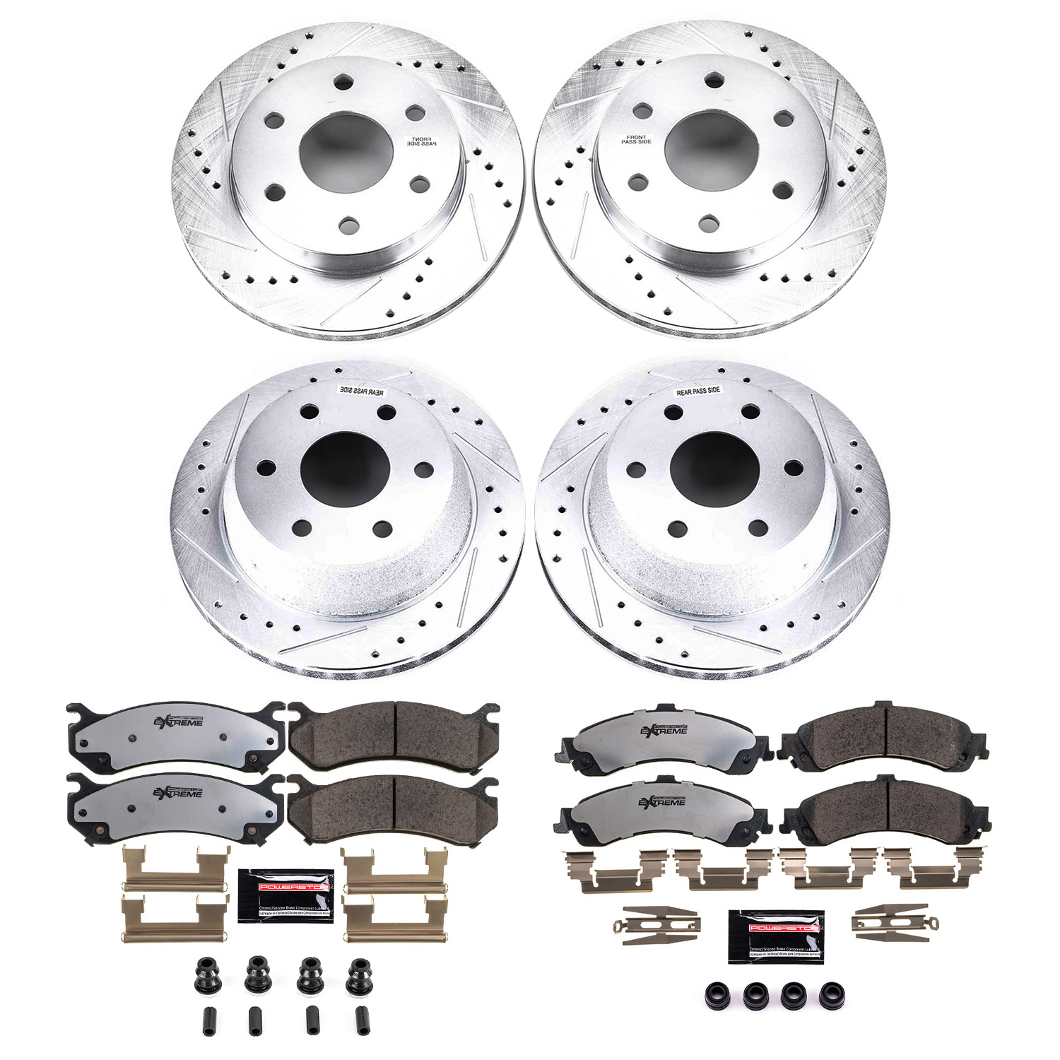 Z36 Truck and SUV Carbon-Fiber Ceramic Brake Pad and Drilled & Slotted Rotor Kit