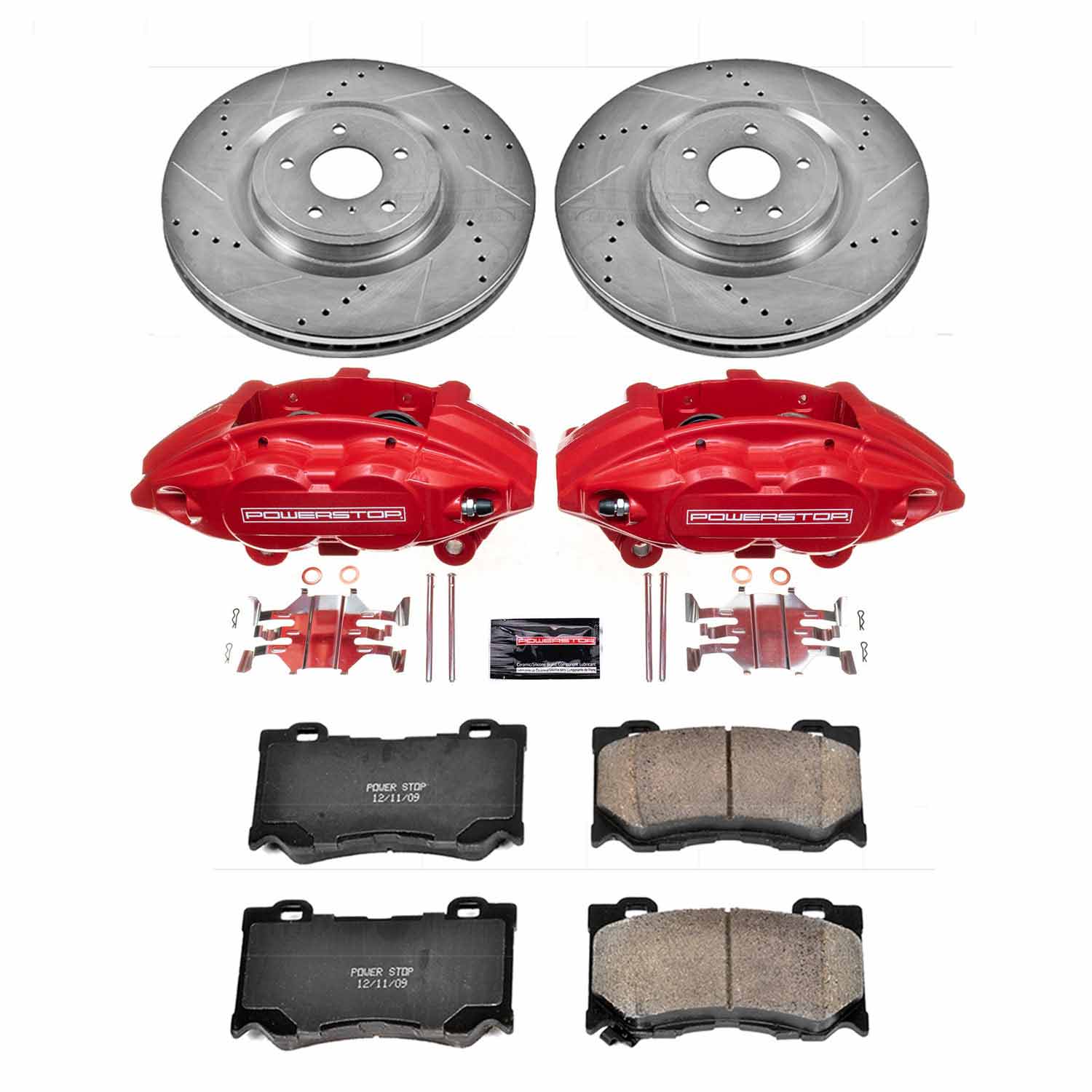 Z23 Daily Driver Carbon-Fiber Ceramic Pads Drilled & Slotted Rotor & Caliper Kit