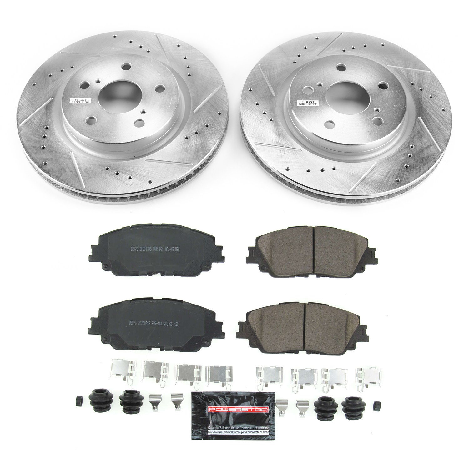 Z23 Daily Driver Carbon-Fiber Ceramic Brake Pad and Drilled & Slotted Rotor Kit