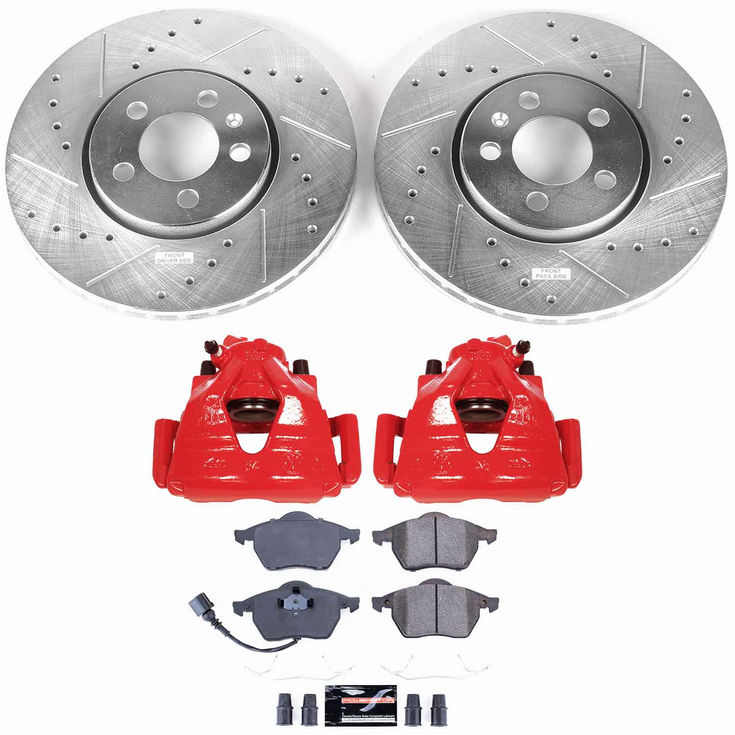 Z23 Daily Driver Carbon-Fiber Ceramic Pads Drilled & Slotted Rotor & Caliper Kit