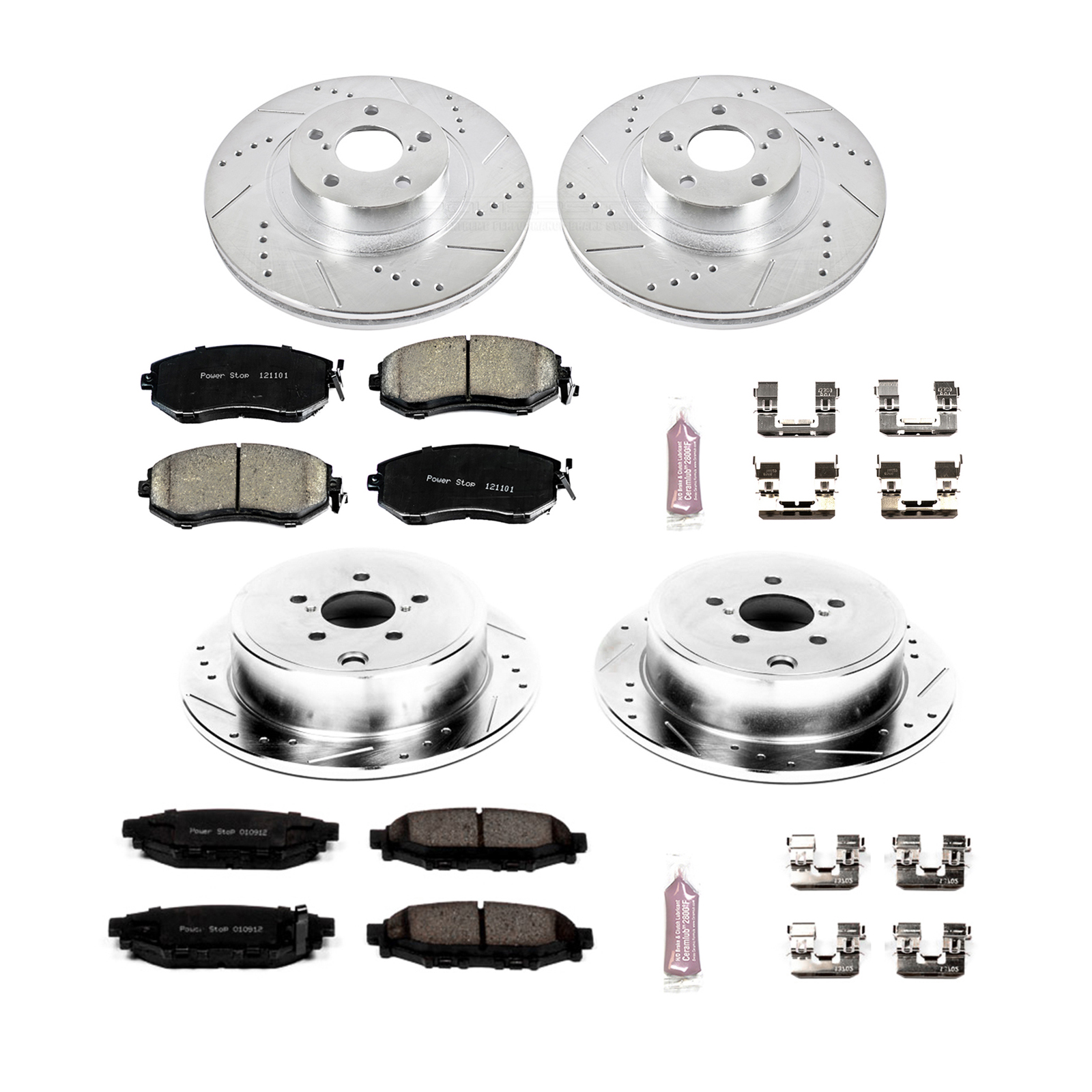 Z23 Daily Driver Carbon-Fiber Ceramic Brake Pad and Drilled & Slotted Rotor Kit