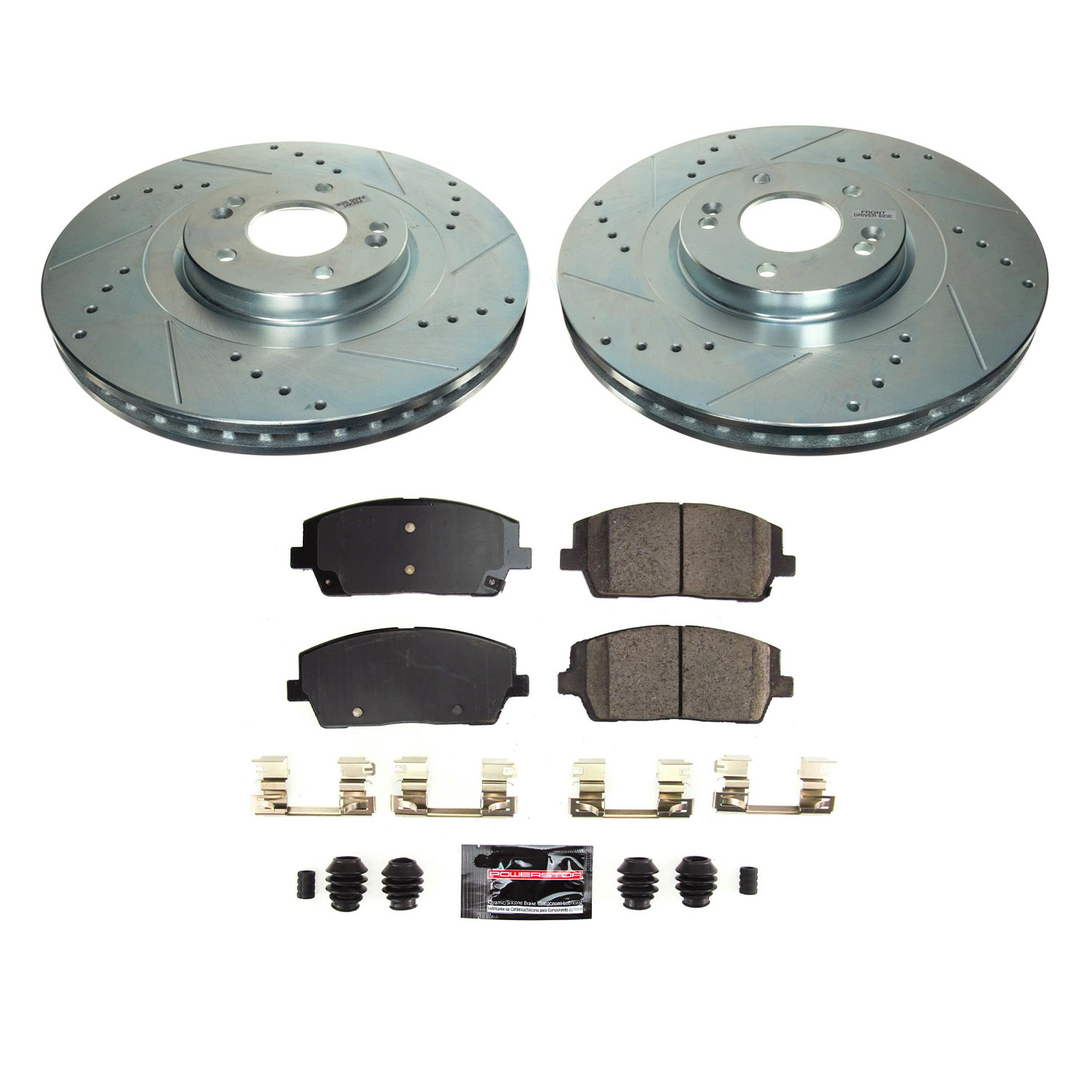 Z23 Daily Driver Carbon-Fiber Ceramic Brake Pad and Drilled & Slotted Rotor Kit