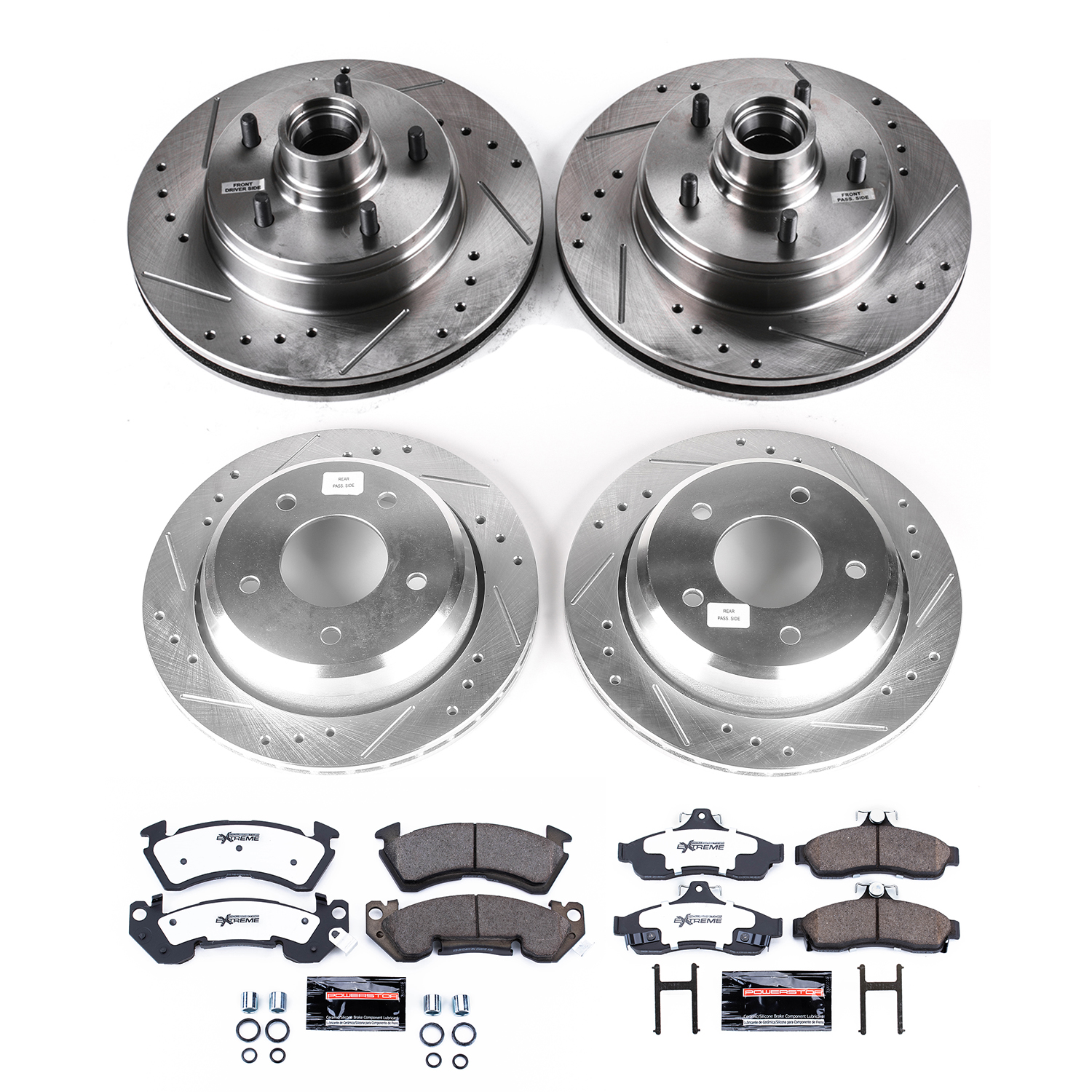 Z26 Street Performance Ceramic Brake Pad and Drilled & Slotted Rotor Kit