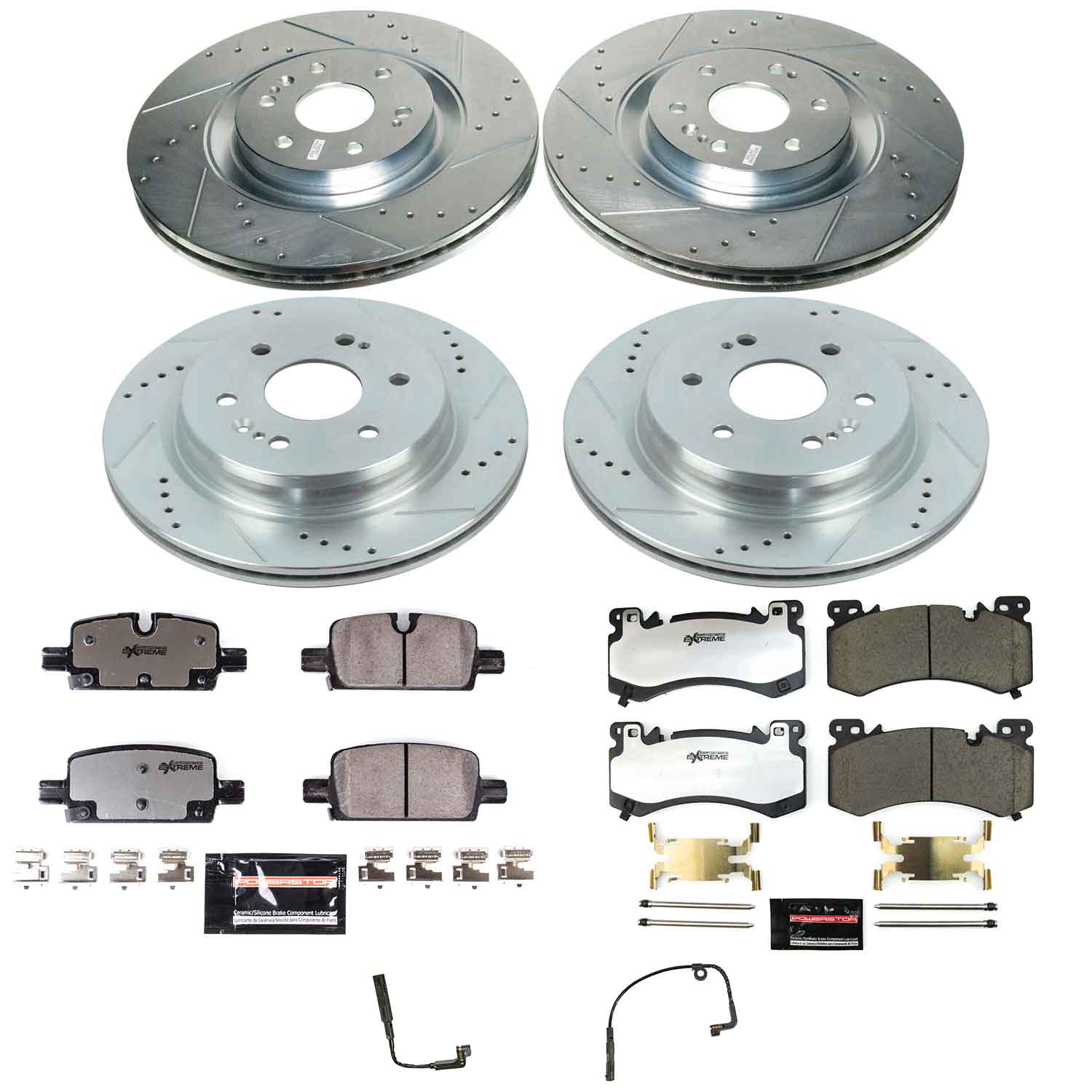 Z36 Truck and SUV Carbon-Fiber Ceramic Brake Pad and Drilled & Slotted Rotor Kit