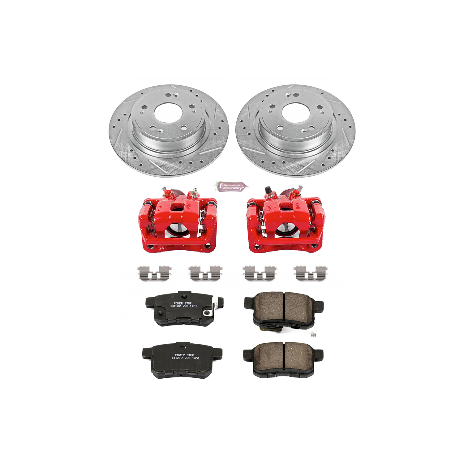 Z23 Daily Driver Carbon-Fiber Ceramic Pads Drilled & Slotted Rotor & Caliper Kit