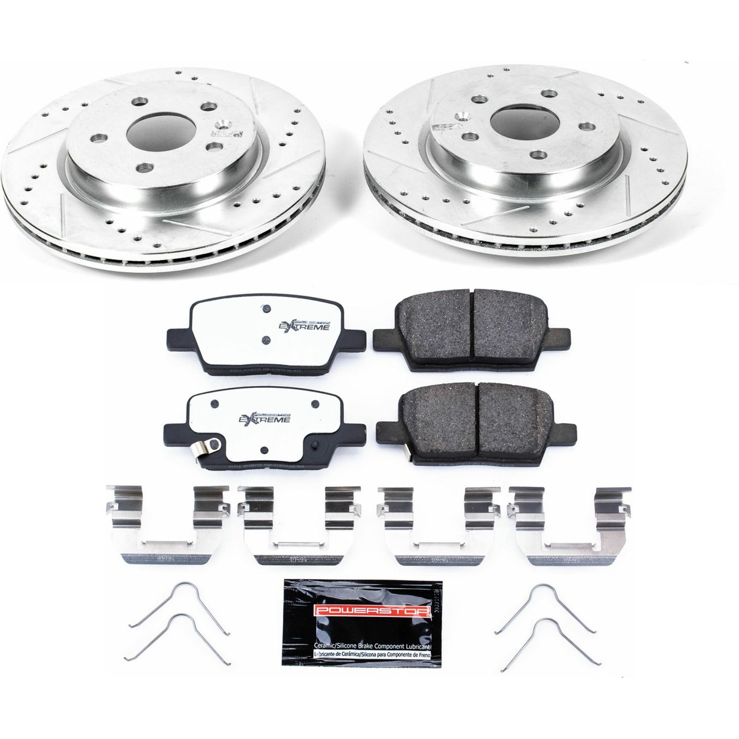Z26 Street Performance Ceramic Brake Pad and Drilled & Slotted Rotor Kit