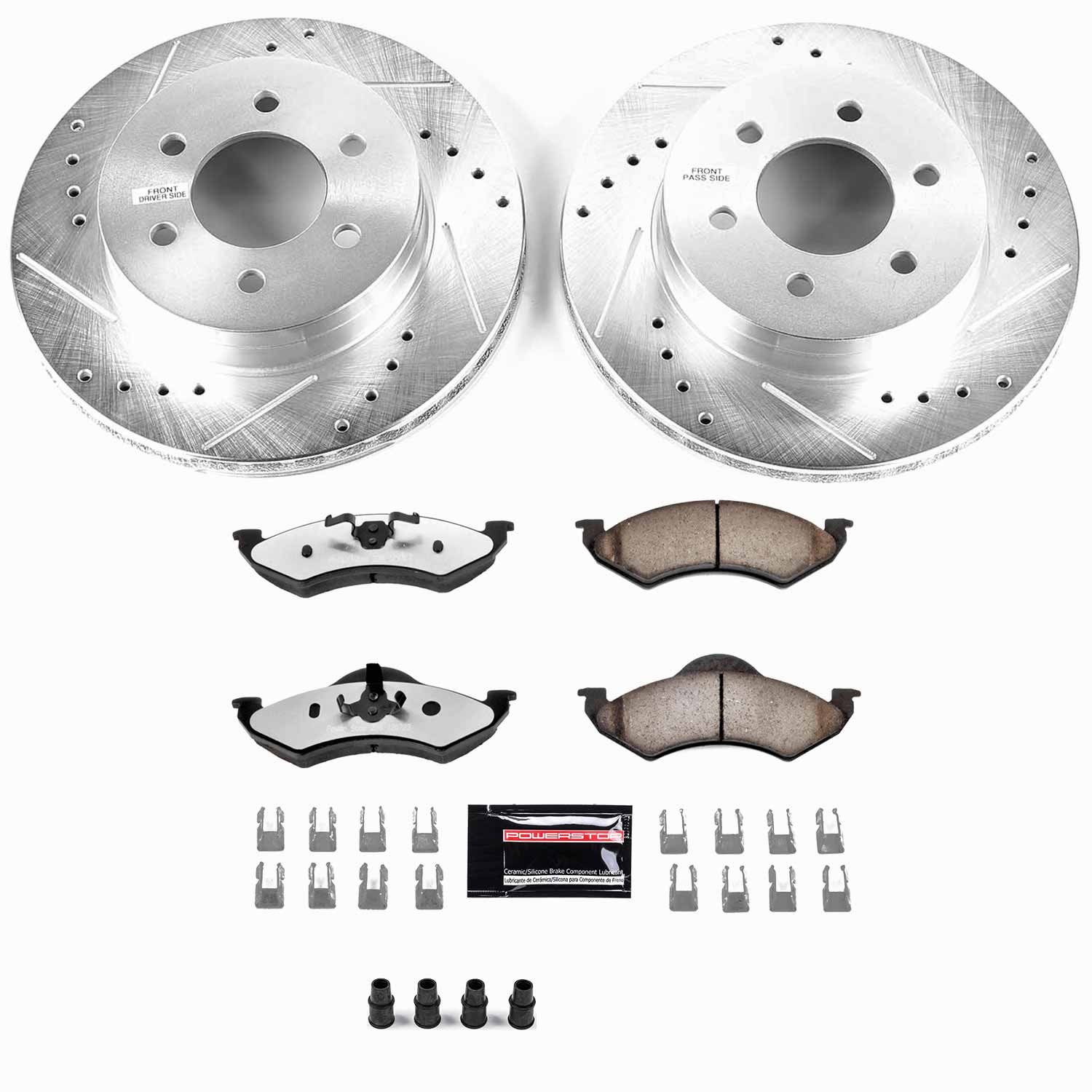 Z36 Truck and SUV Carbon-Fiber Ceramic Brake Pad and Drilled & Slotted Rotor Kit