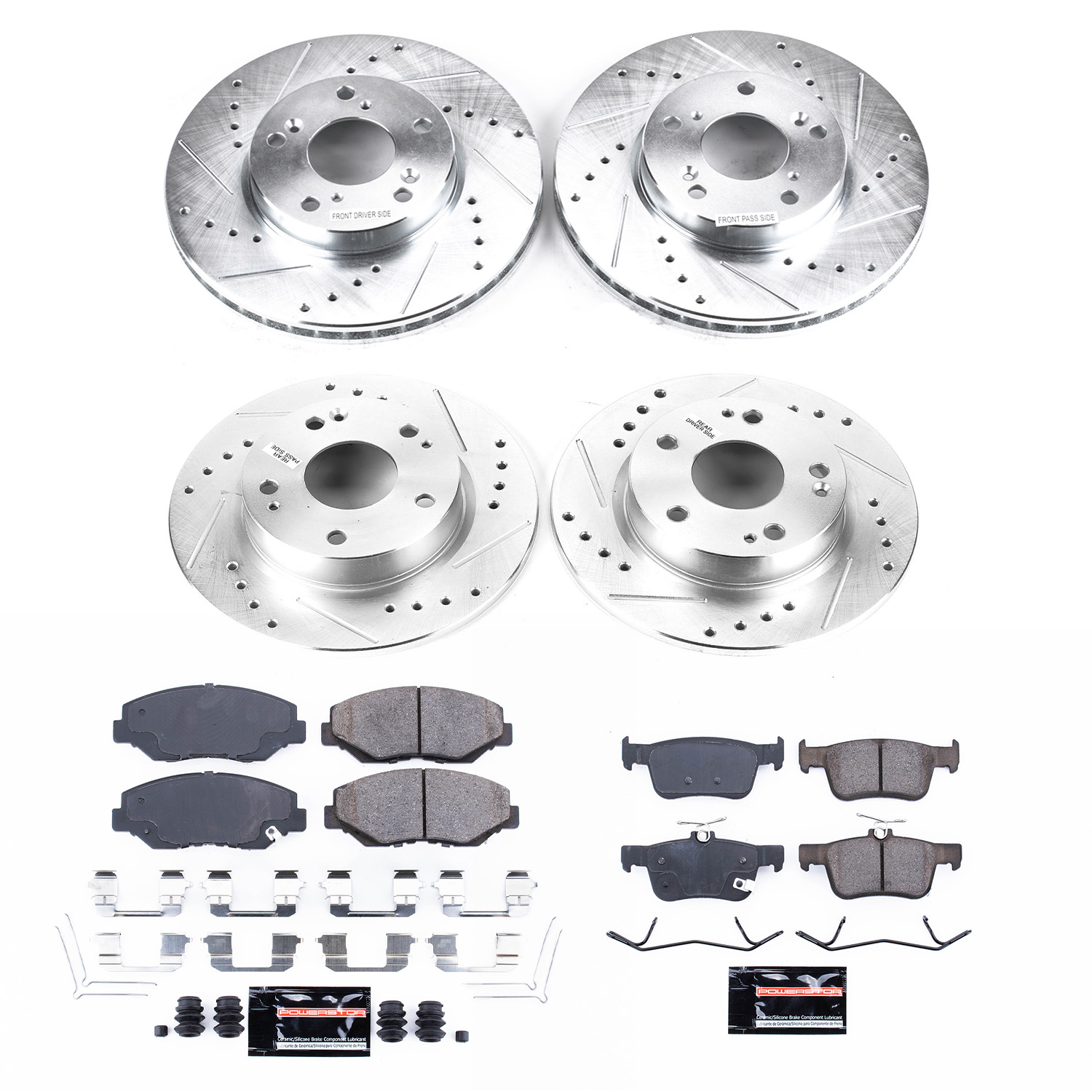 Z23 Daily Driver Carbon-Fiber Ceramic Brake Pad and Drilled & Slotted Rotor Kit