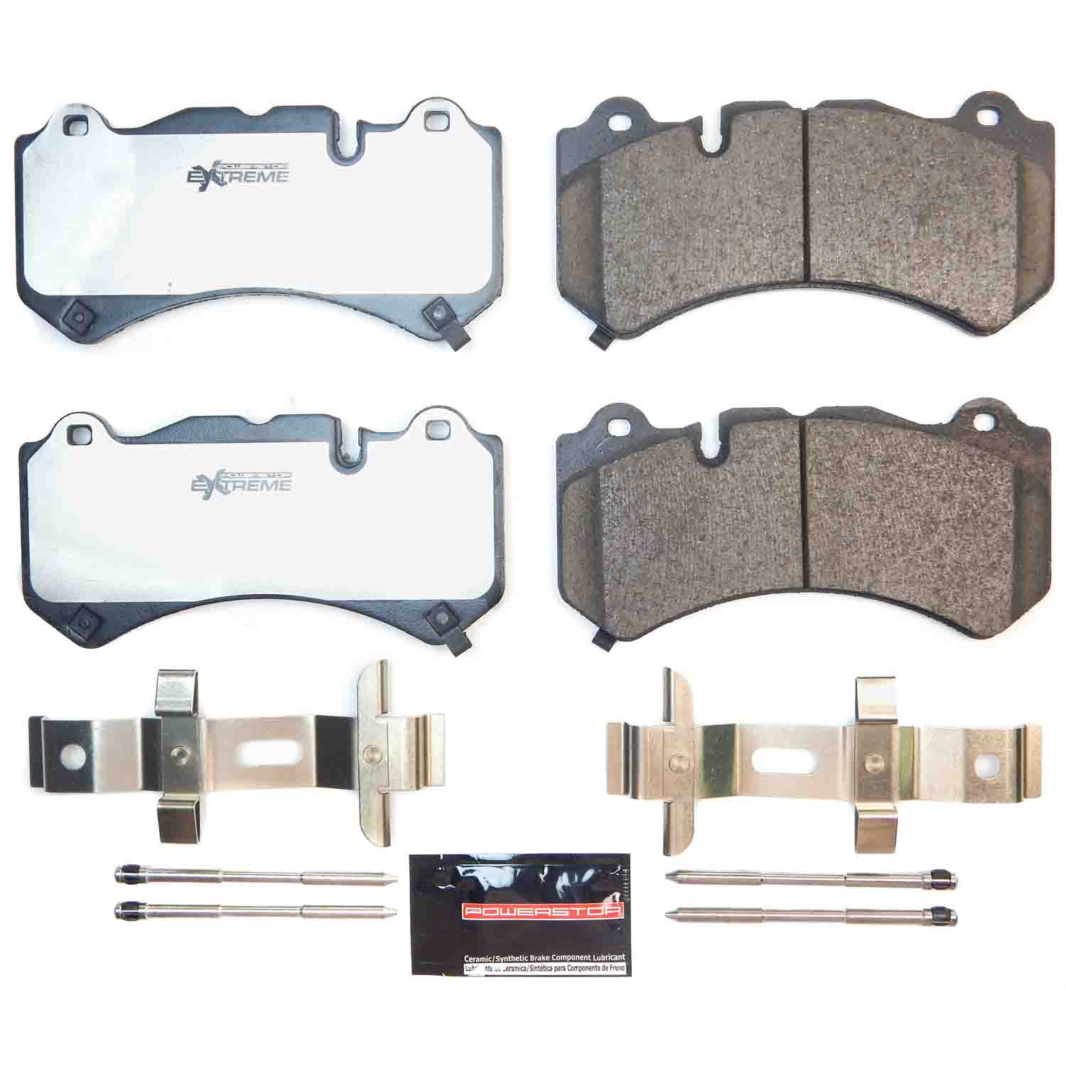 Z26 Performance Carbon-Fiber Ceramic Brake Pads with Hardware Kit