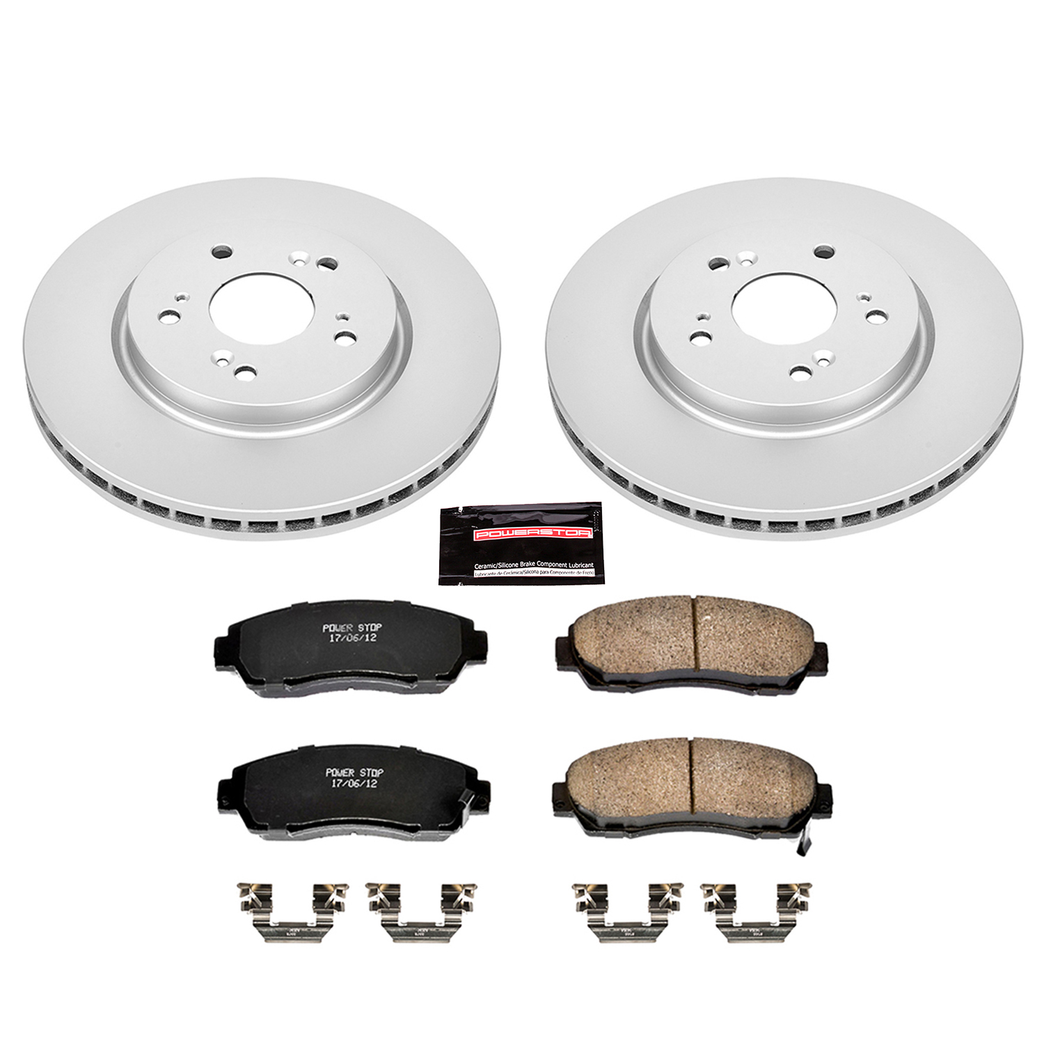 Evolution Coated Rotor And Low-Dust Ceramic Brake Pad Kit