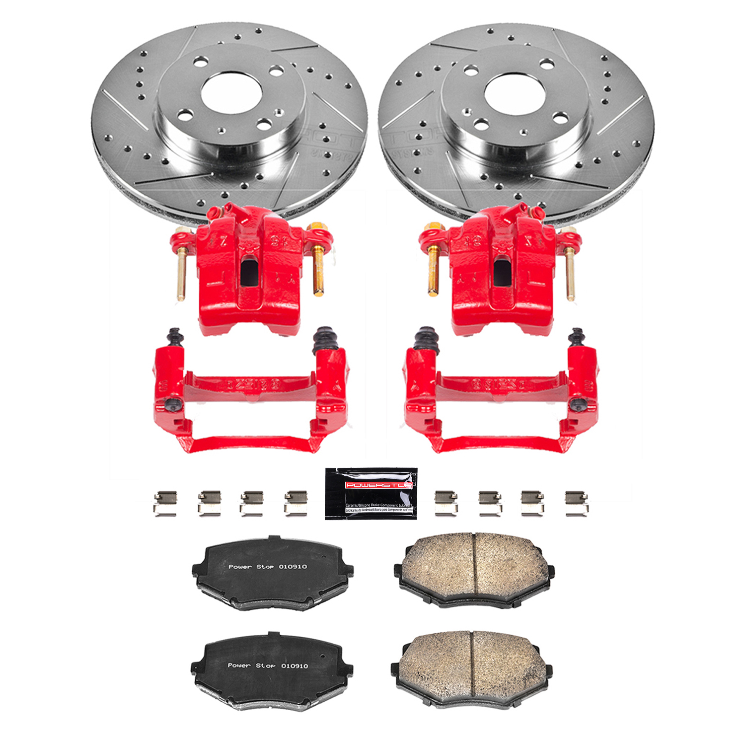 Z23 Daily Driver Carbon-Fiber Ceramic Pads Drilled & Slotted Rotor & Caliper Kit
